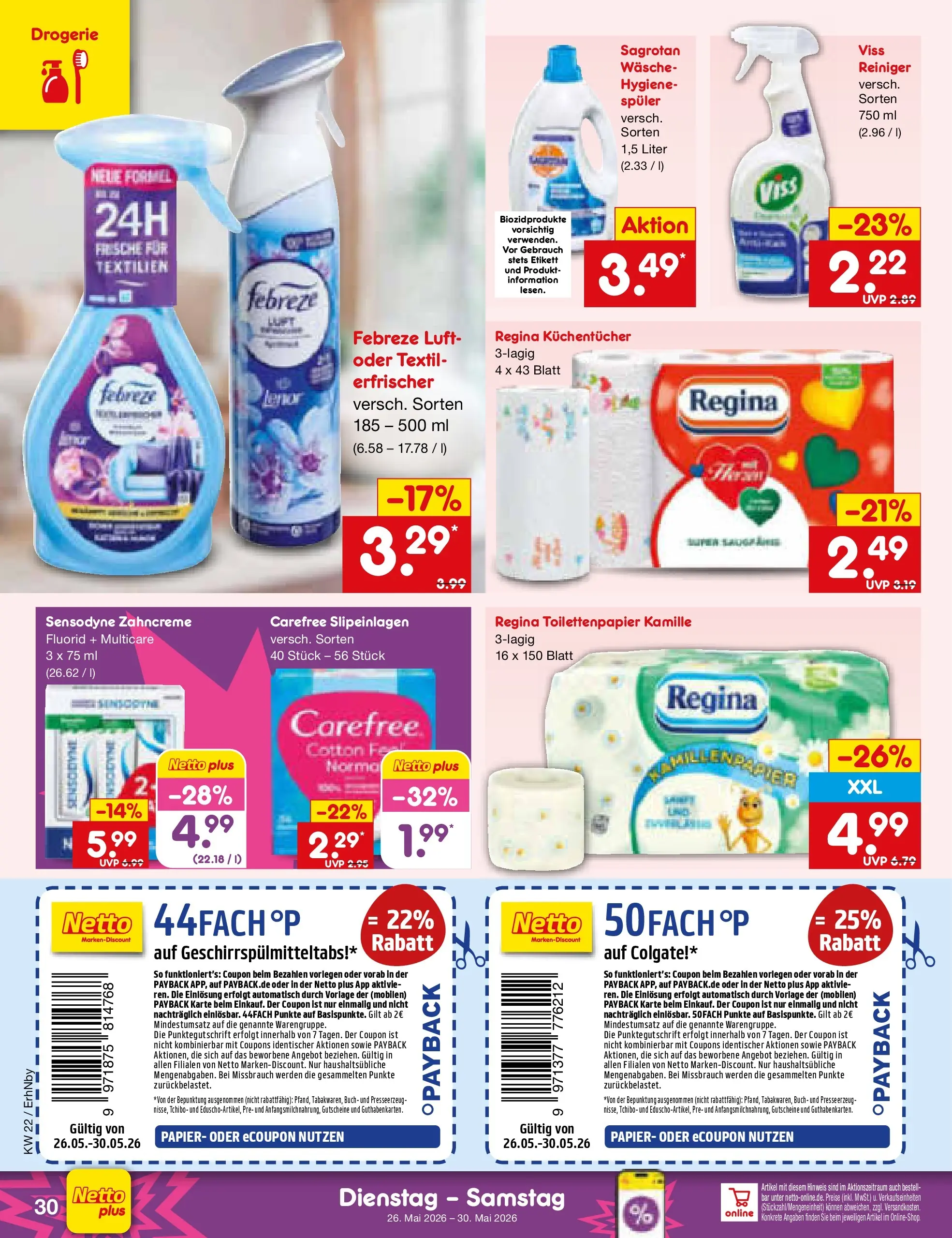 Netto Marken-Discount Prospekt Ergolding (ab 26.05.2026) » Angebote | Seite: 38 | Produkte: Toilettenpapier