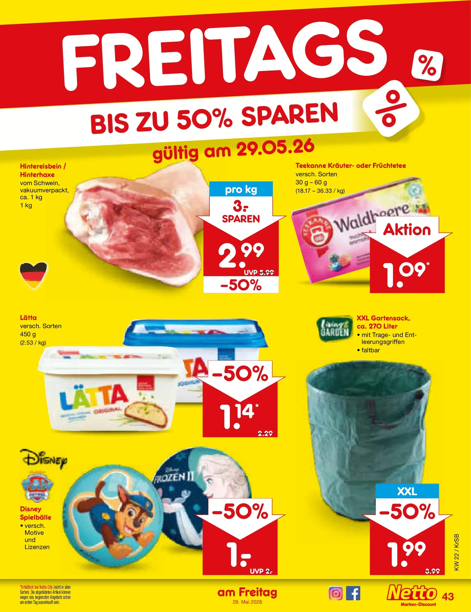 Netto Marken-Discount Prospekt Jüchen (ab 26.05.2026) » Angebote | Seite: 51 | Produkte: Teekanne, Lätta