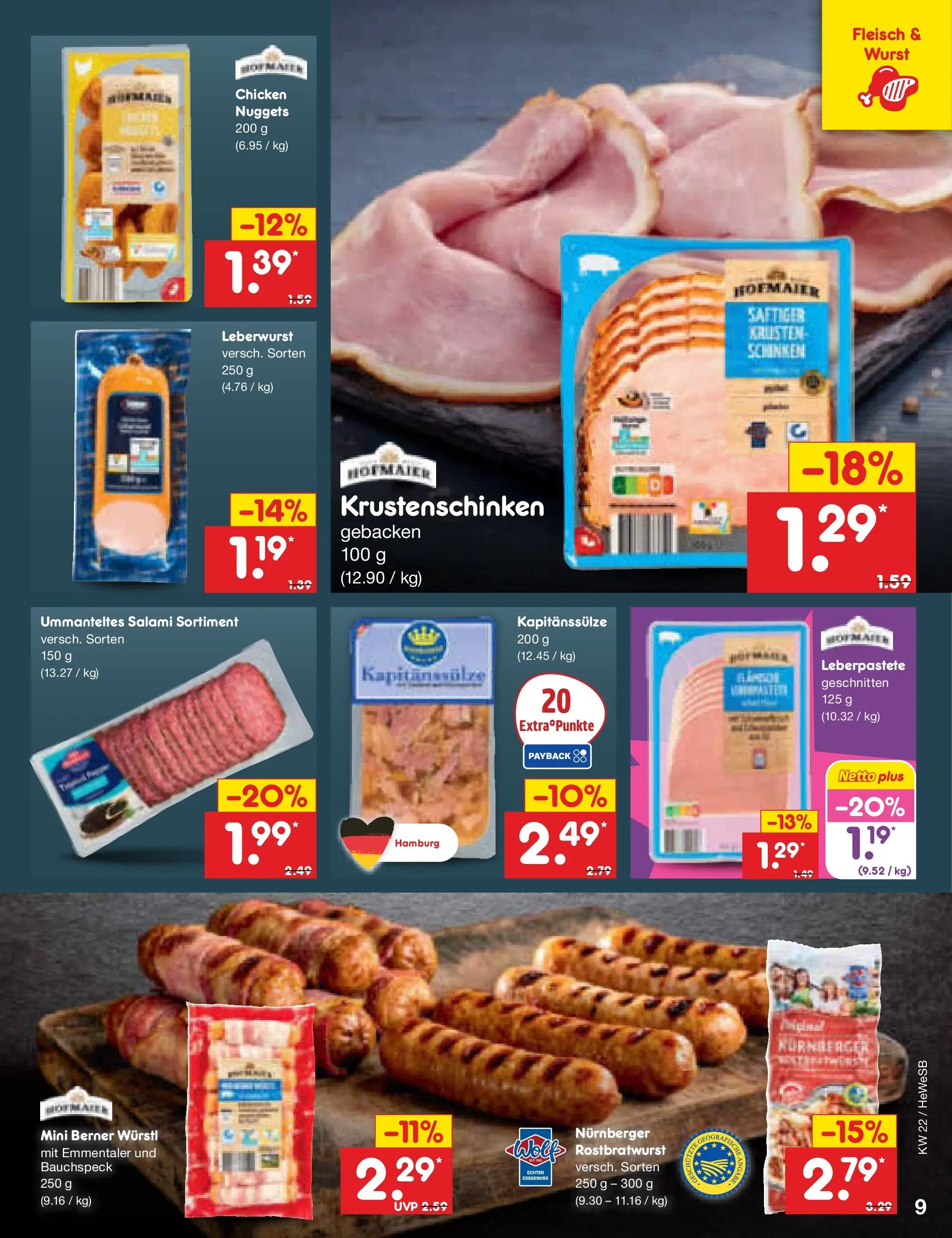 Netto Marken-Discount Prospekt Hamburg (ab 26.05.2026) » Angebote | Seite: 11 | Produkte: Würstl, Wurst, Salami, Schinken