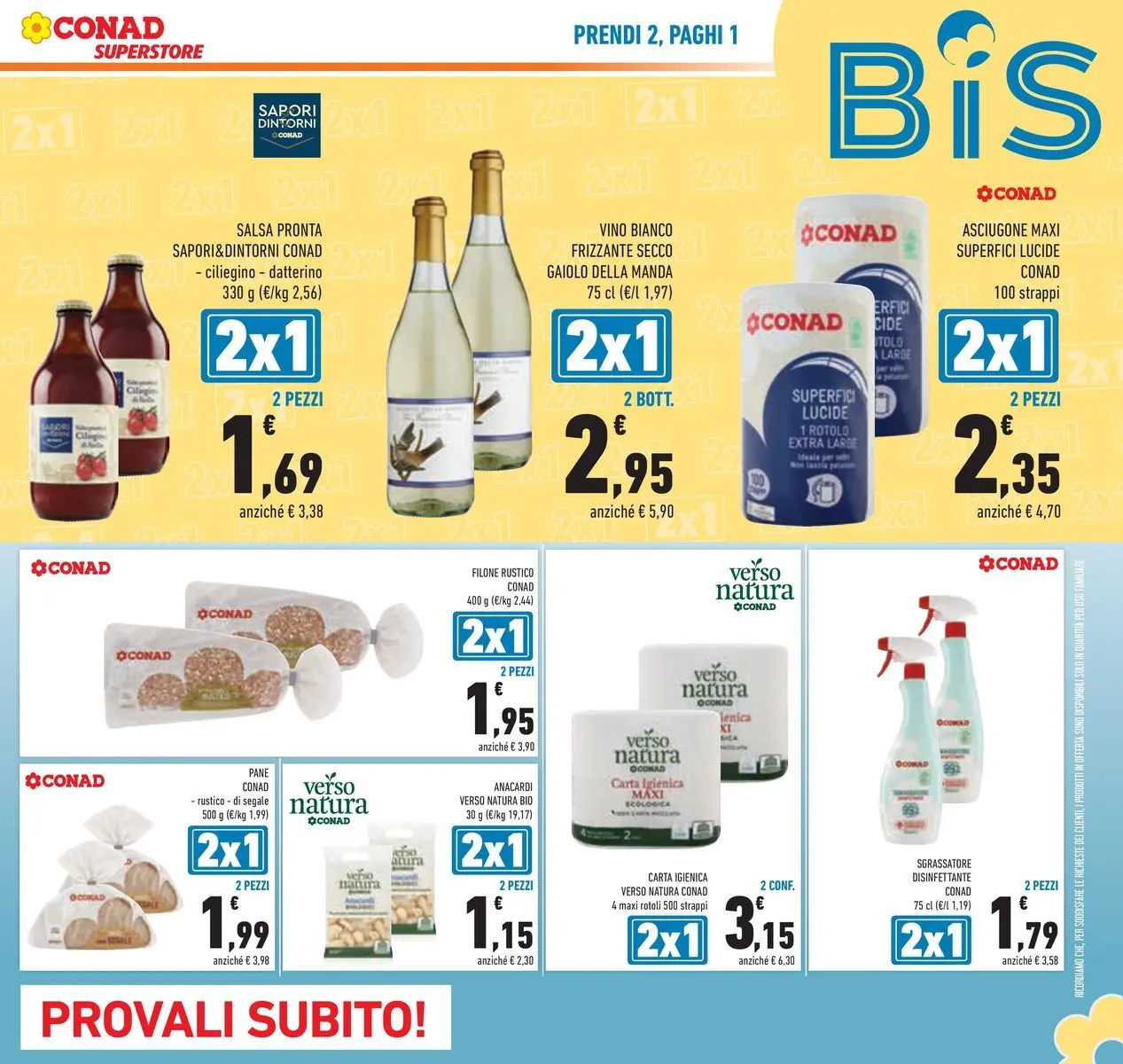 Volantino Conad dal 19/05/2026 > Anteprima | Pagina: 9 | Prodotti: Pane, Vino, Anacardi, Vino bianco