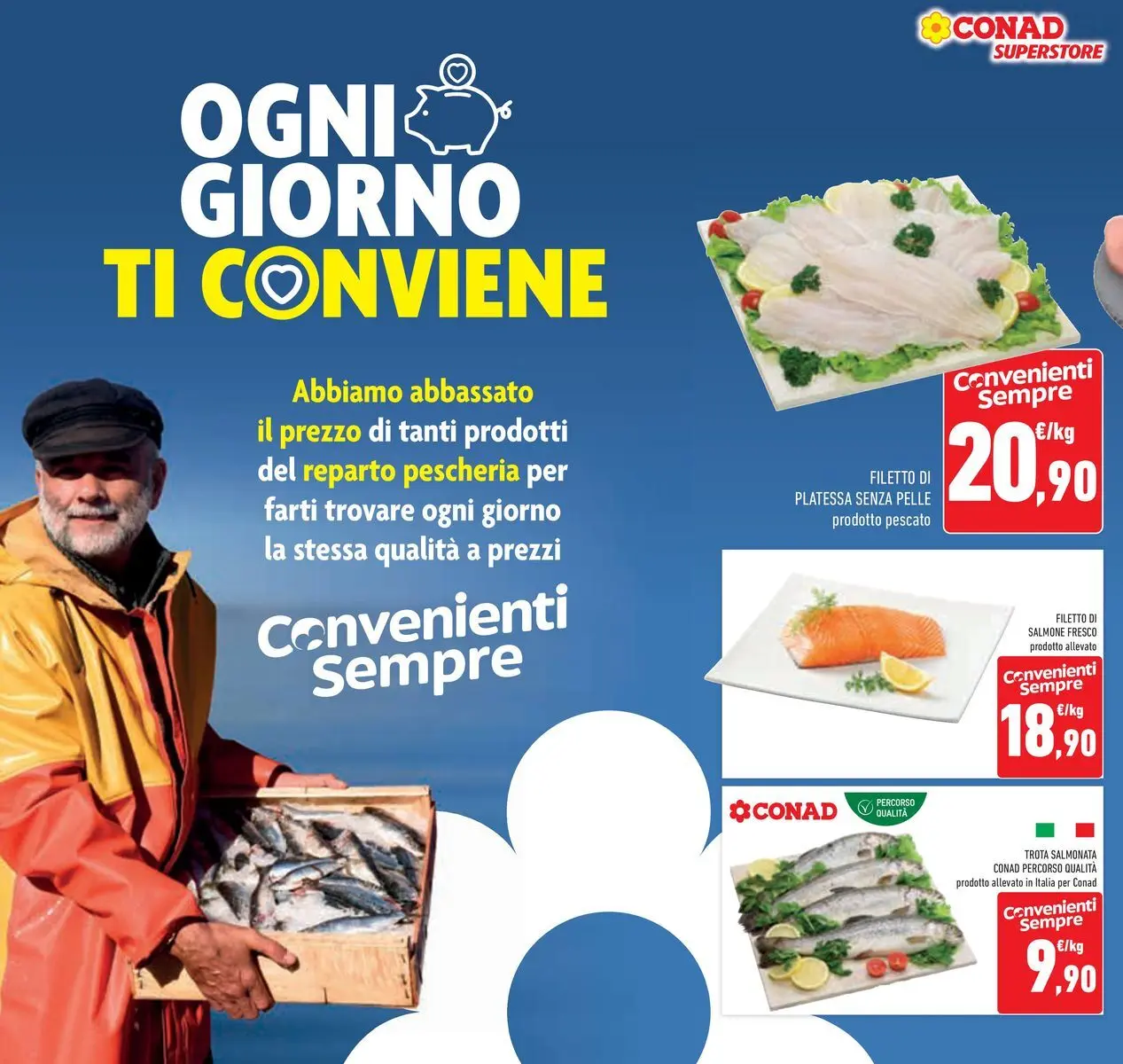 Volantino Conad dal 19/05/2026 > Anteprima | Pagina: 16 | Prodotti: Salmone, Trota, Salmone fresco