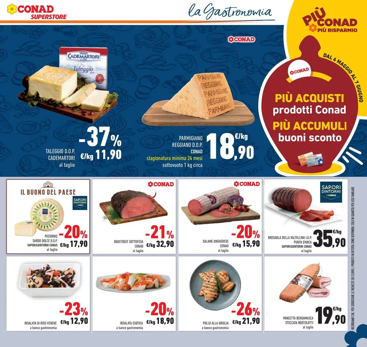 Volantino Conad dal 19/05/2026 > Anteprima | Pagina: 23 | Prodotti: Pollo, Riso, Bresaola, Pecorino