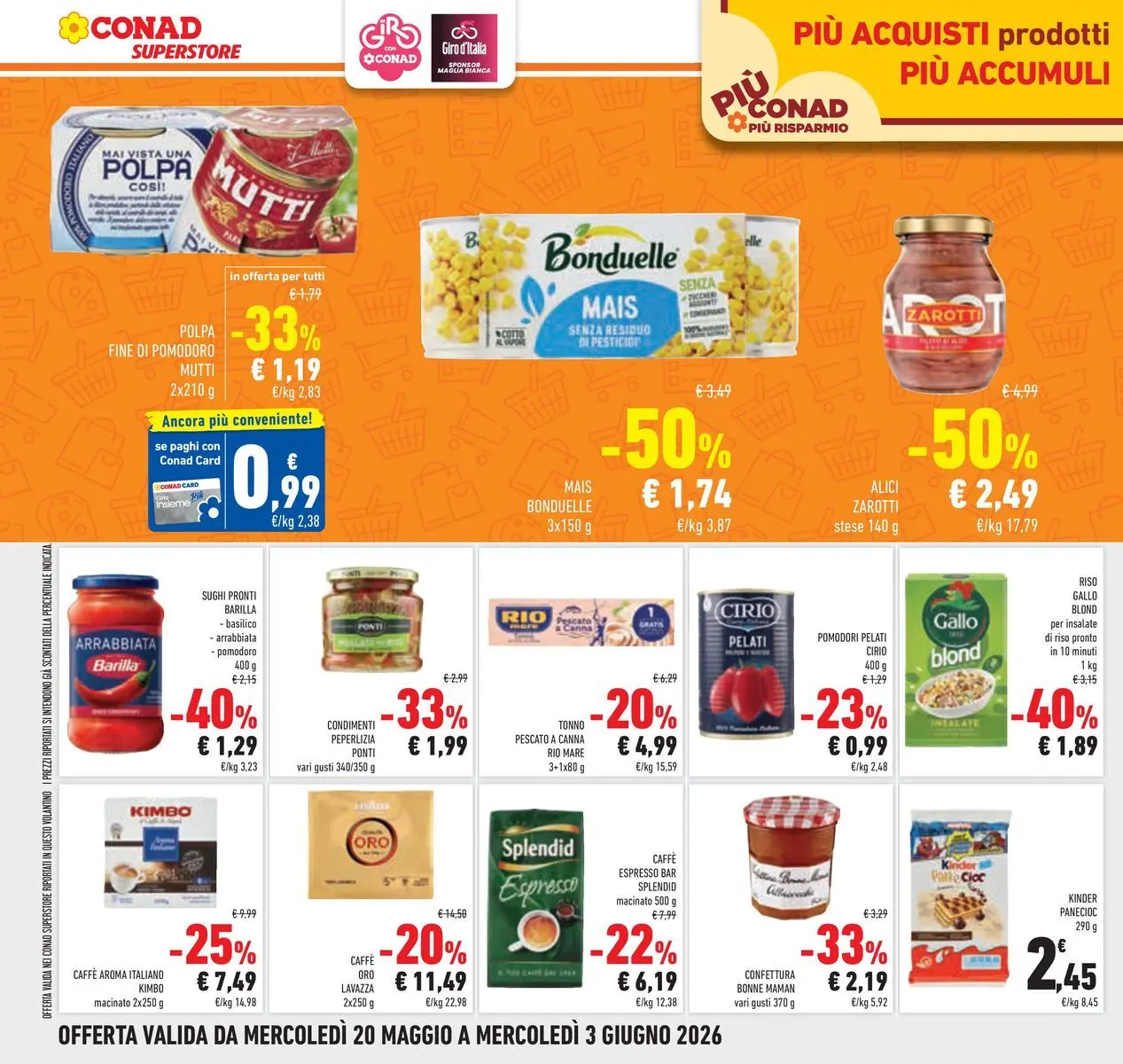 Volantino Conad dal 19/05/2026 > Anteprima | Pagina: 30 | Prodotti: Caffè, Riso, Pomodoro, Pomodori