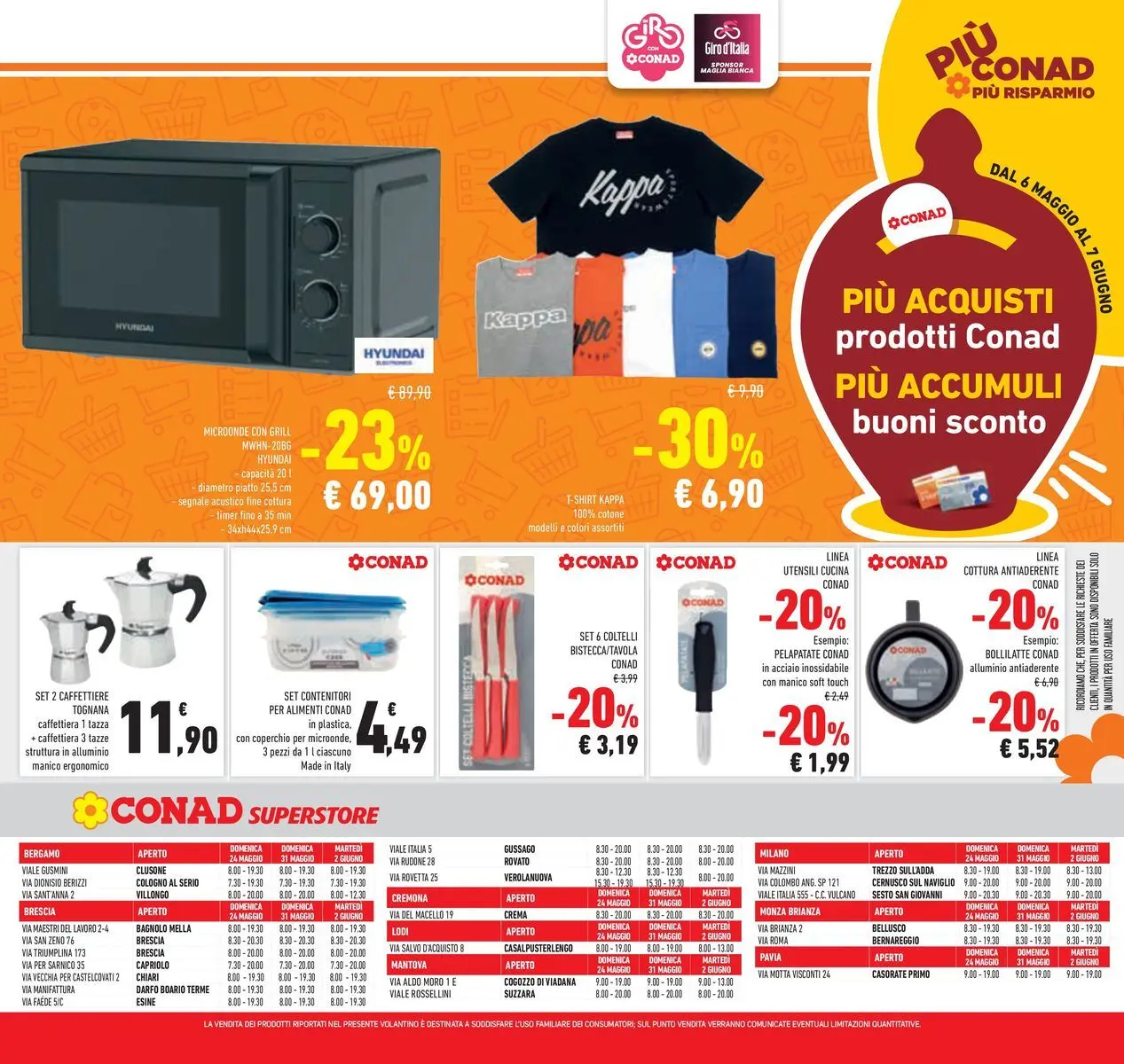 Volantino Conad dal 19/05/2026 > Anteprima | Pagina: 37 | Prodotti: Caffettiera, T-shirt, Piatto, Alluminio