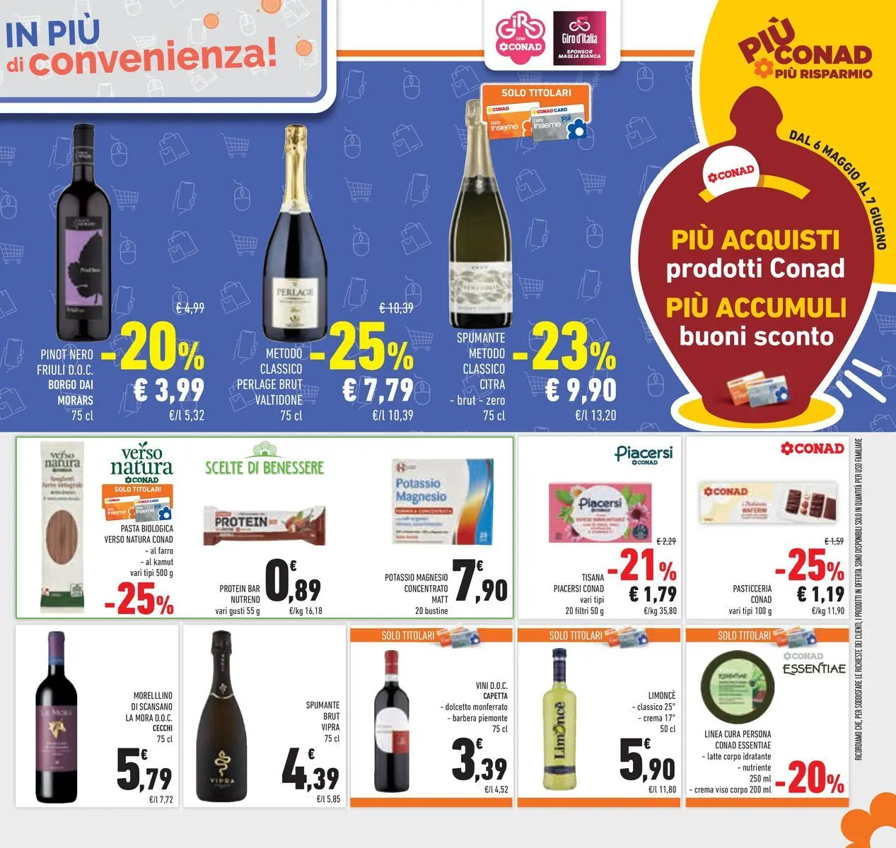 Volantino Conad dal 19/05/2026 > Anteprima | Pagina: 41 | Prodotti: Latte, Spumante, Limoncello, Farro