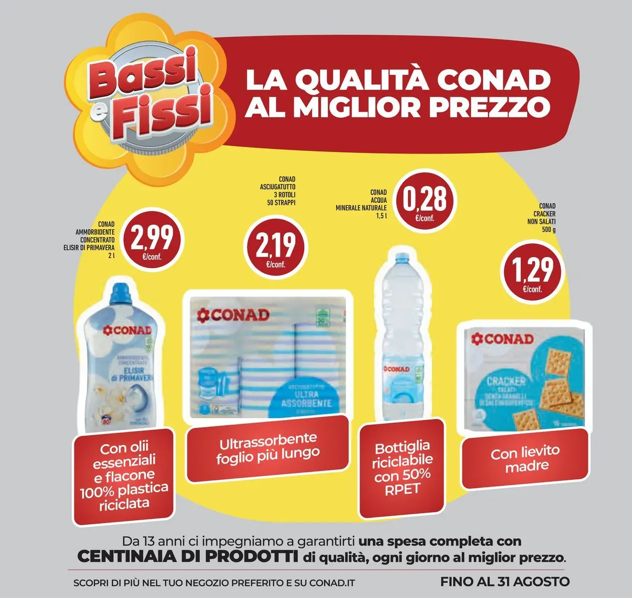 Volantino Conad dal 19/05/2026 > Anteprima | Pagina: 44 | Prodotti: Ammorbidente, Acqua, Asciugatutto, Bottiglia