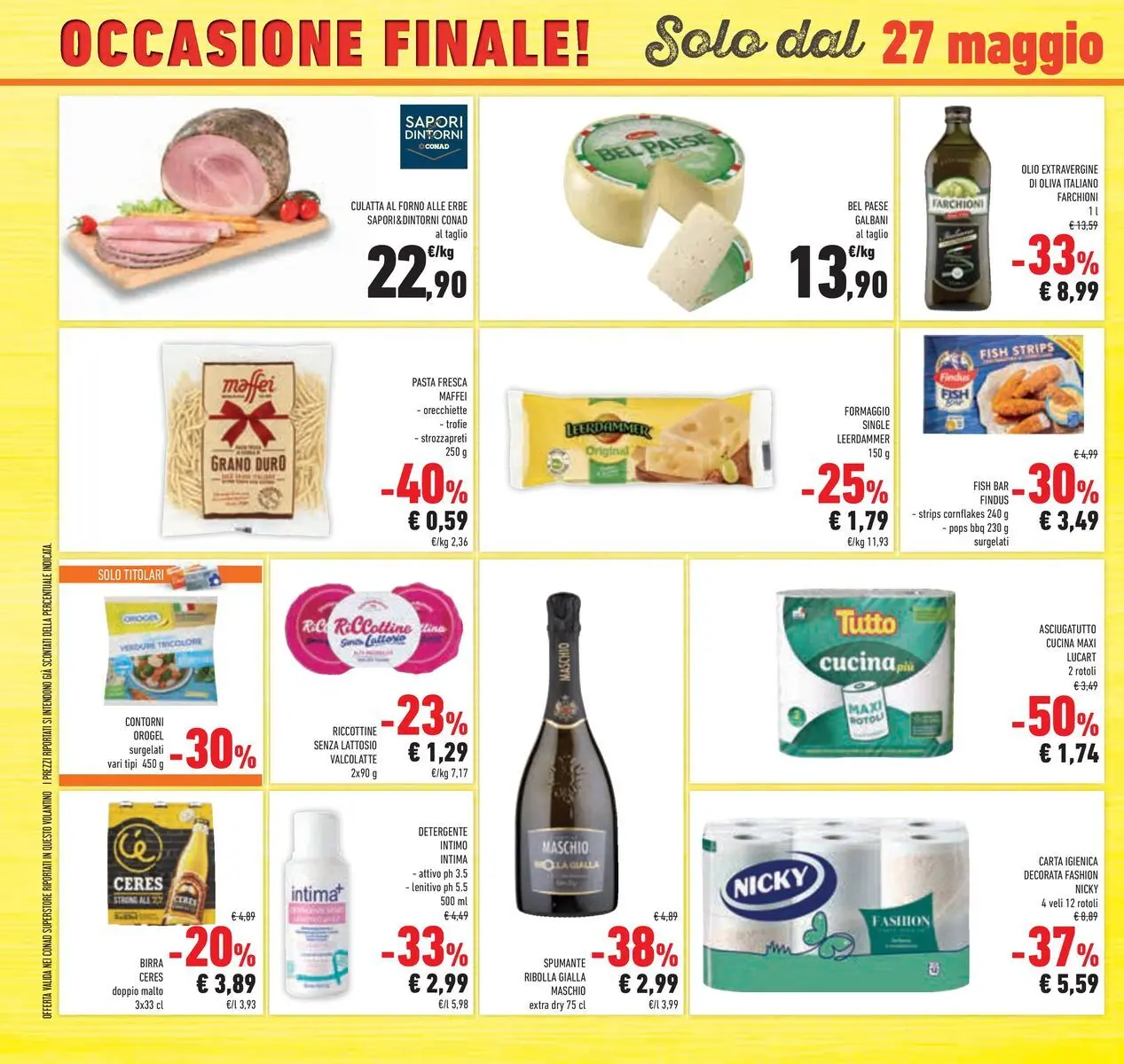 Volantino Conad dal 19/05/2026 > Anteprima | Pagina: 48 | Prodotti: Carta igienica, Formaggio, Ceres, Ricotta
