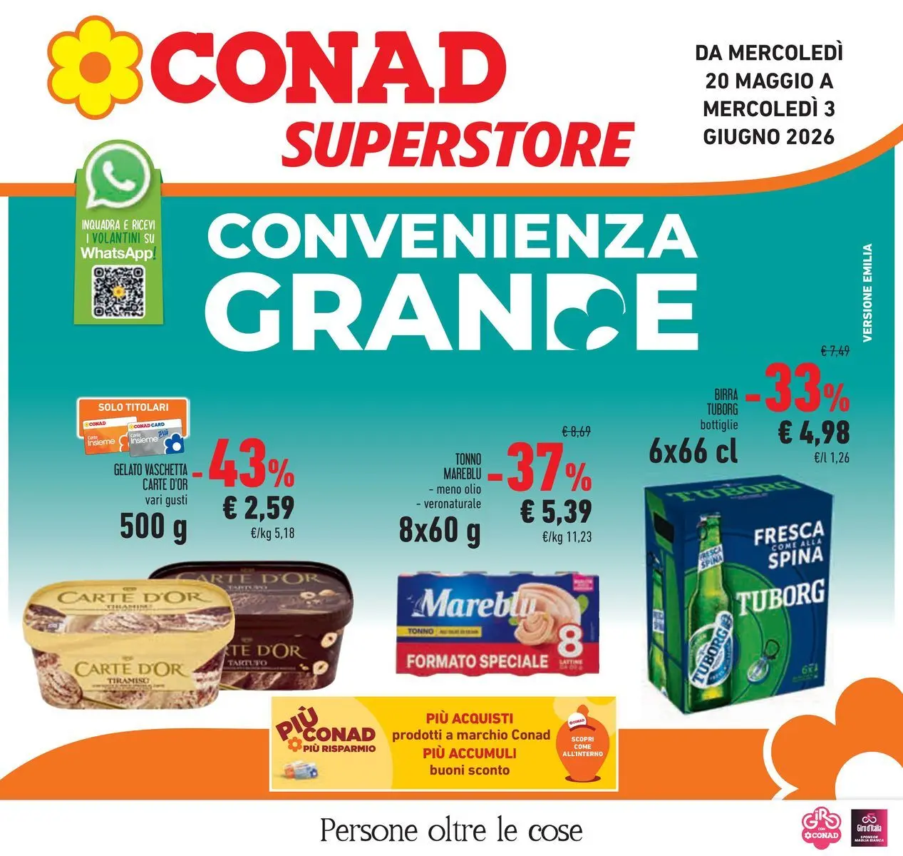 Volantino Conad dal 19/05/2026 > Anteprima | Pagina: 1 | Prodotti: Birra, Tè, Olio, Tonno