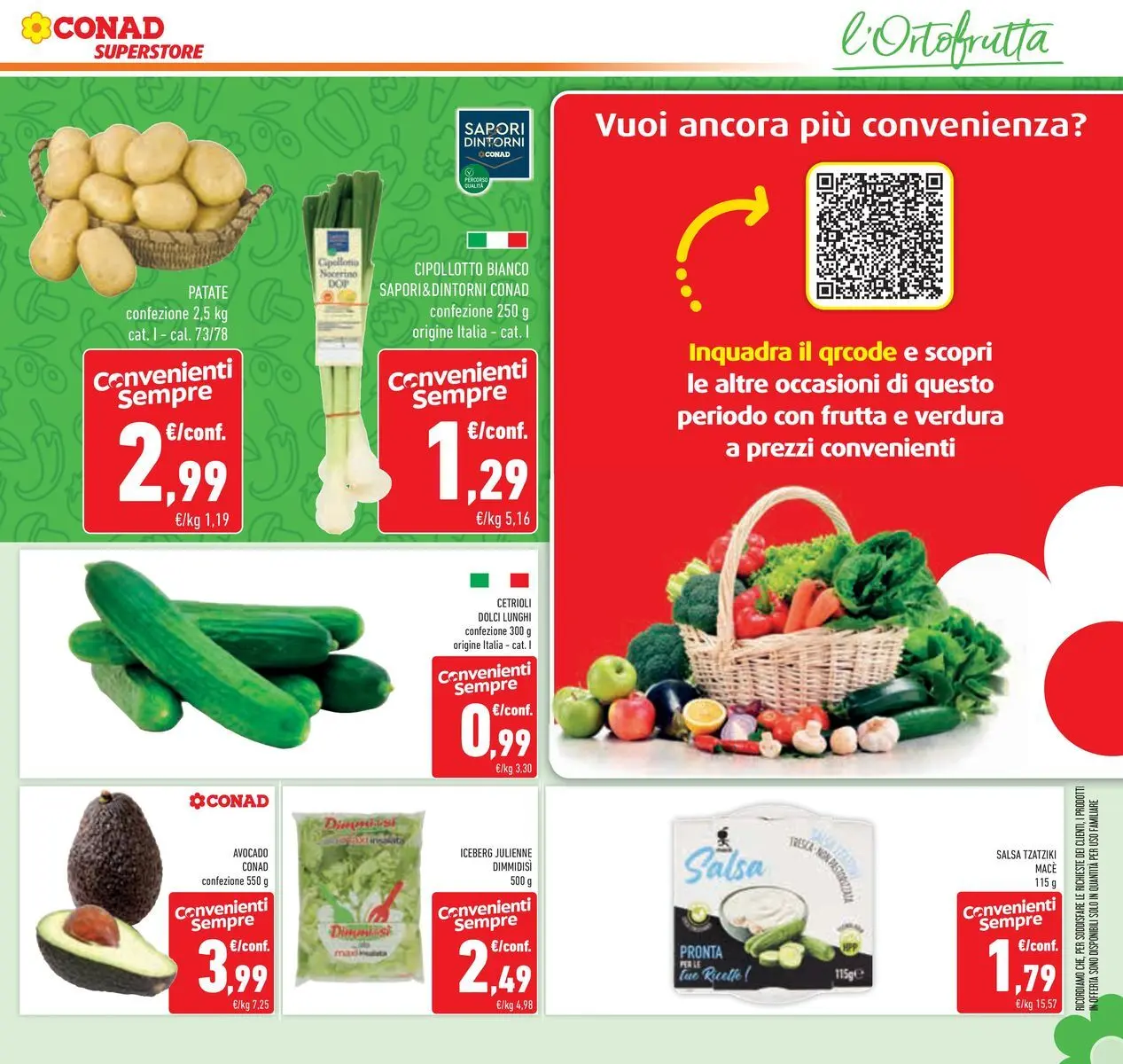 Volantino Conad dal 19/05/2026 > Anteprima | Pagina: 13 | Prodotti: Cetrioli, Avocado, Frutta, Salsa