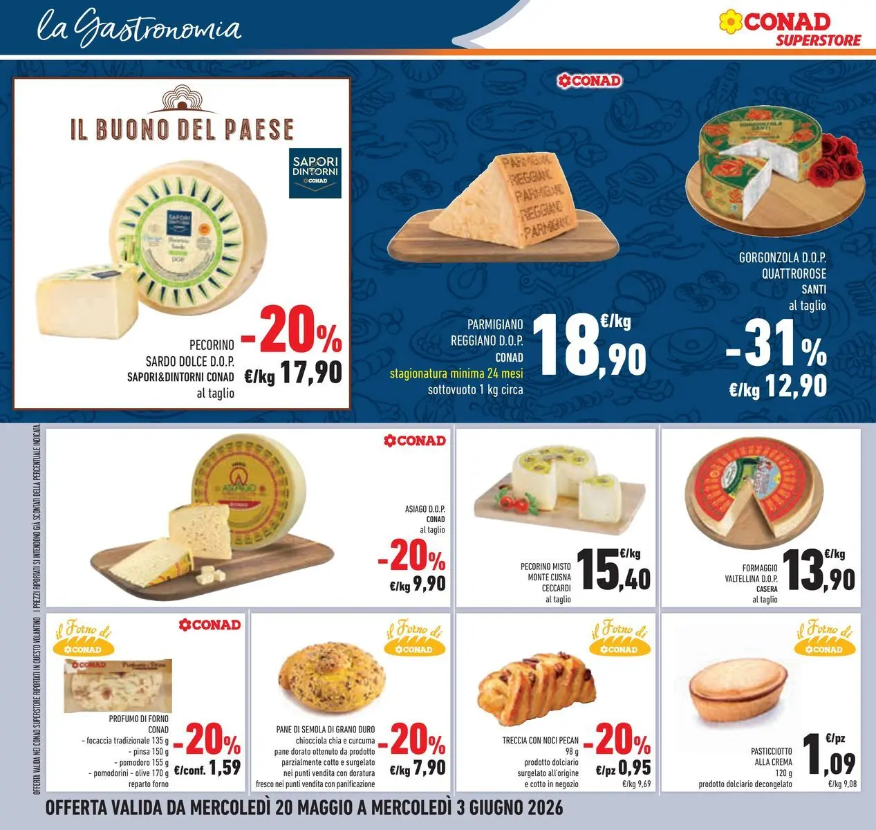 Volantino Conad dal 19/05/2026 > Anteprima | Pagina: 18 | Prodotti: Crema, Formaggio, Parmigiano reggiano, Parmigiano