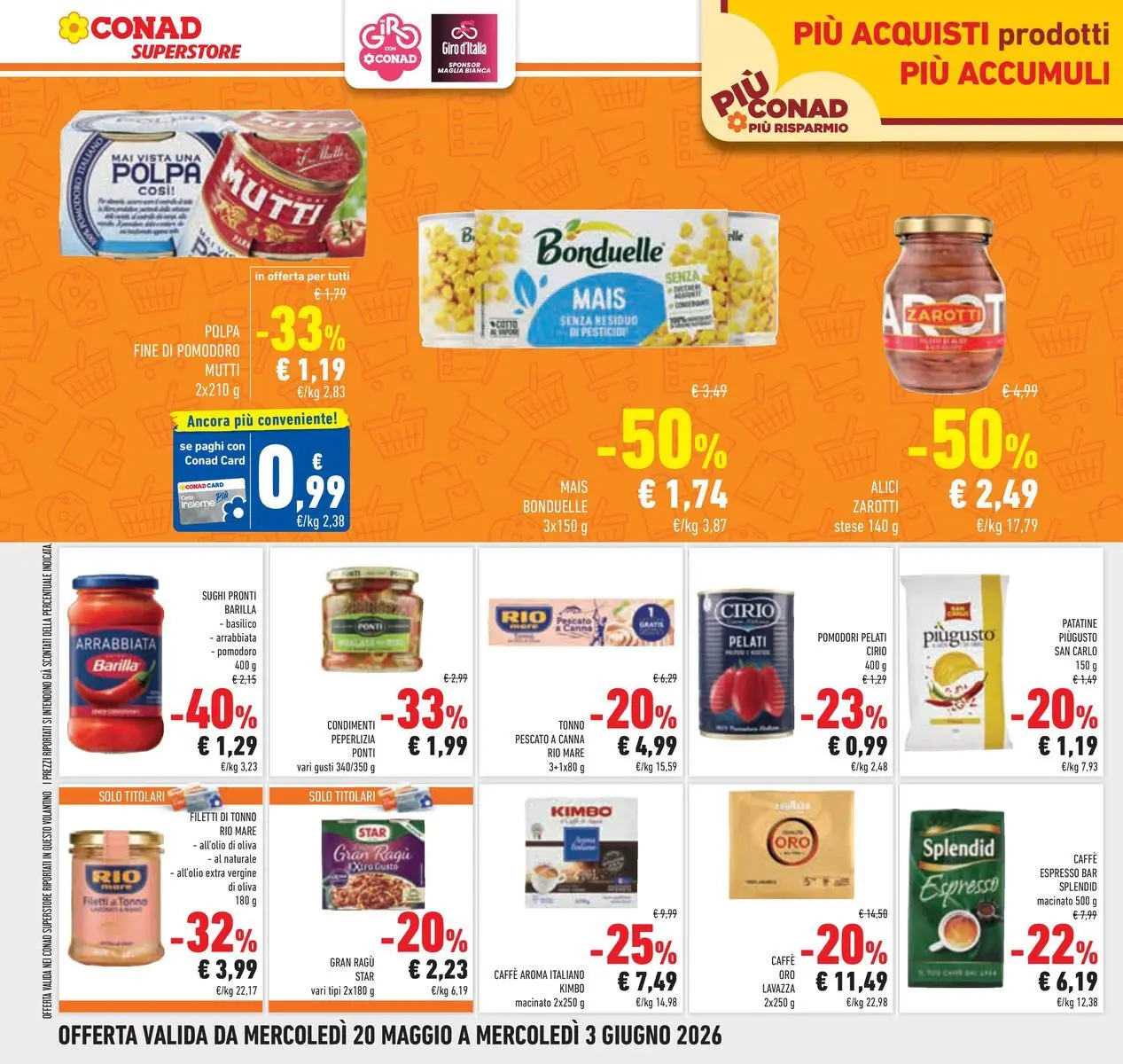 Volantino Conad dal 19/05/2026 > Anteprima | Pagina: 24 | Prodotti: Caffè, Patatine, Mutti, Mais