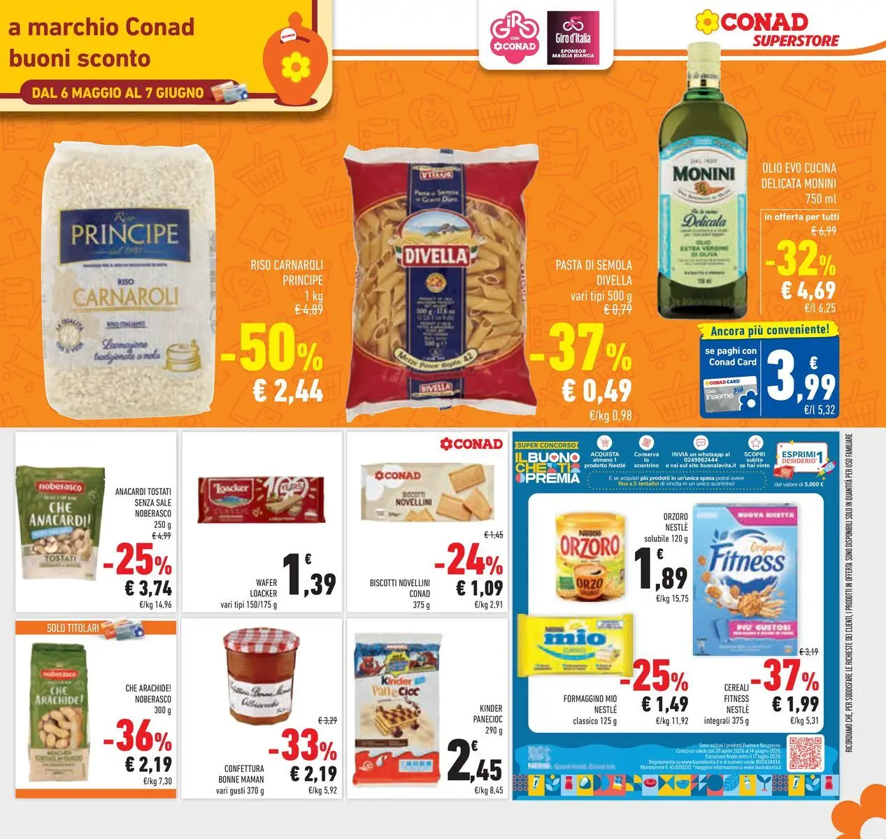 Volantino Conad dal 19/05/2026 > Anteprima | Pagina: 25 | Prodotti: Sale, Olive, Pasta, Anacardi