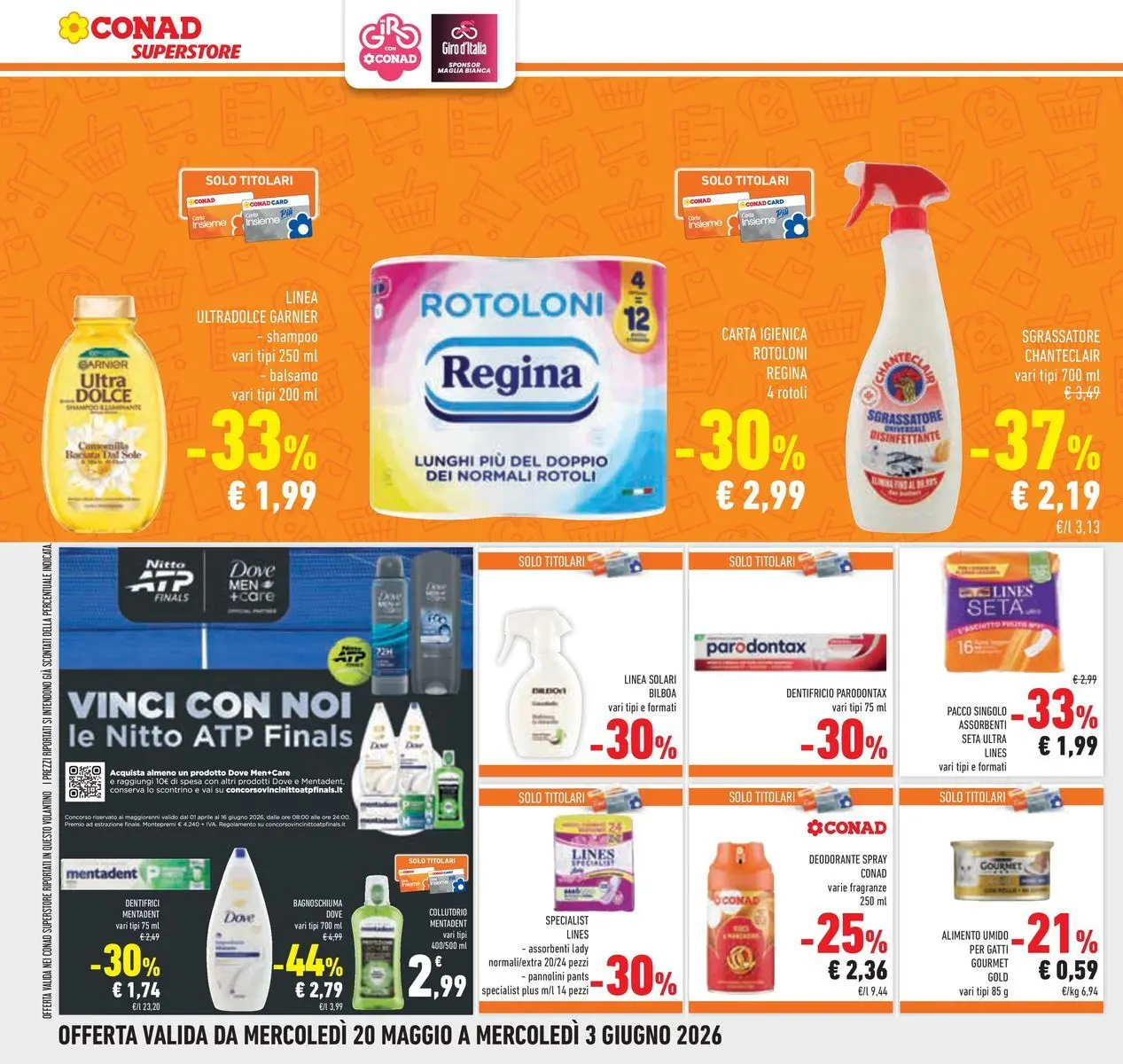 Volantino Conad dal 19/05/2026 > Anteprima | Pagina: 28 | Prodotti: Pannolini, Dentifricio, Collutorio, Sgrassatore