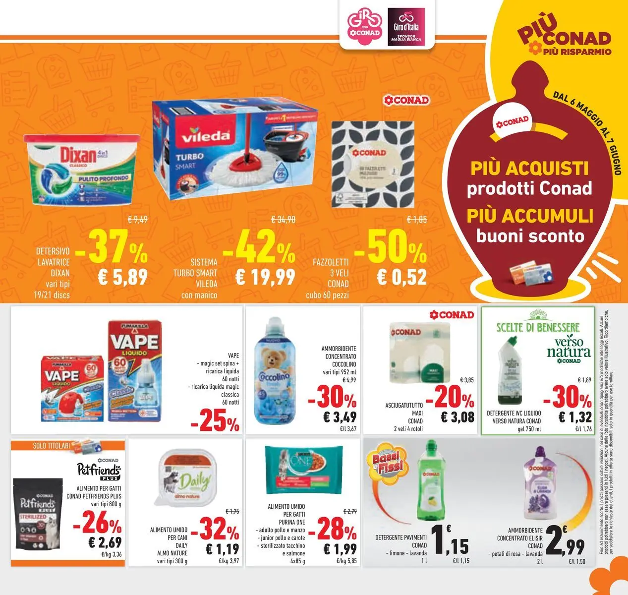 Volantino Conad dal 19/05/2026 > Anteprima | Pagina: 29 | Prodotti: Ammorbidente, Manzo, Fazzoletti, Lavatrice