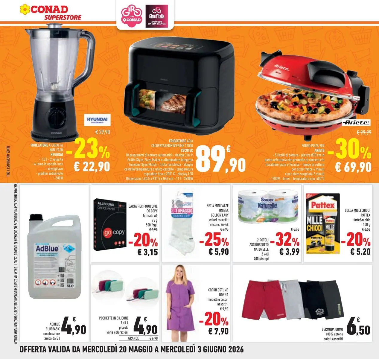 Volantino Conad dal 19/05/2026 > Anteprima | Pagina: 30 | Prodotti: Caraffa, Frullatore, Chiodi, Friggitrice
