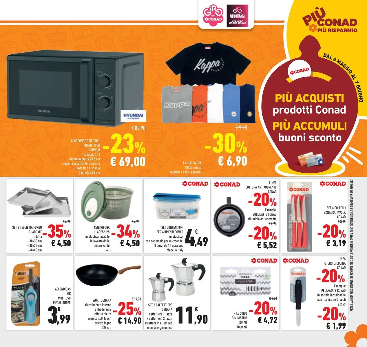 Volantino Conad dal 19/05/2026 > Anteprima | Pagina: 31 | Prodotti: Microonde, Caffettiera, T-shirt, Piatto