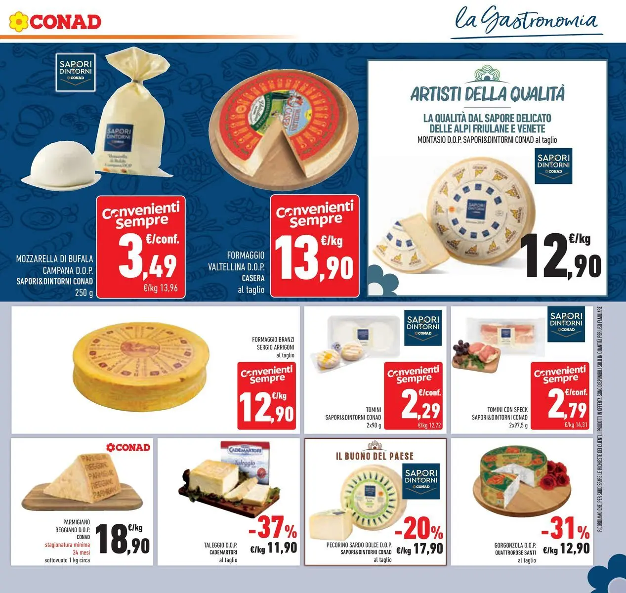 Volantino Conad dal 19/05/2026 > Anteprima | Pagina: 13 | Prodotti: Speck, Formaggio, Parmigiano reggiano, Gorgonzola