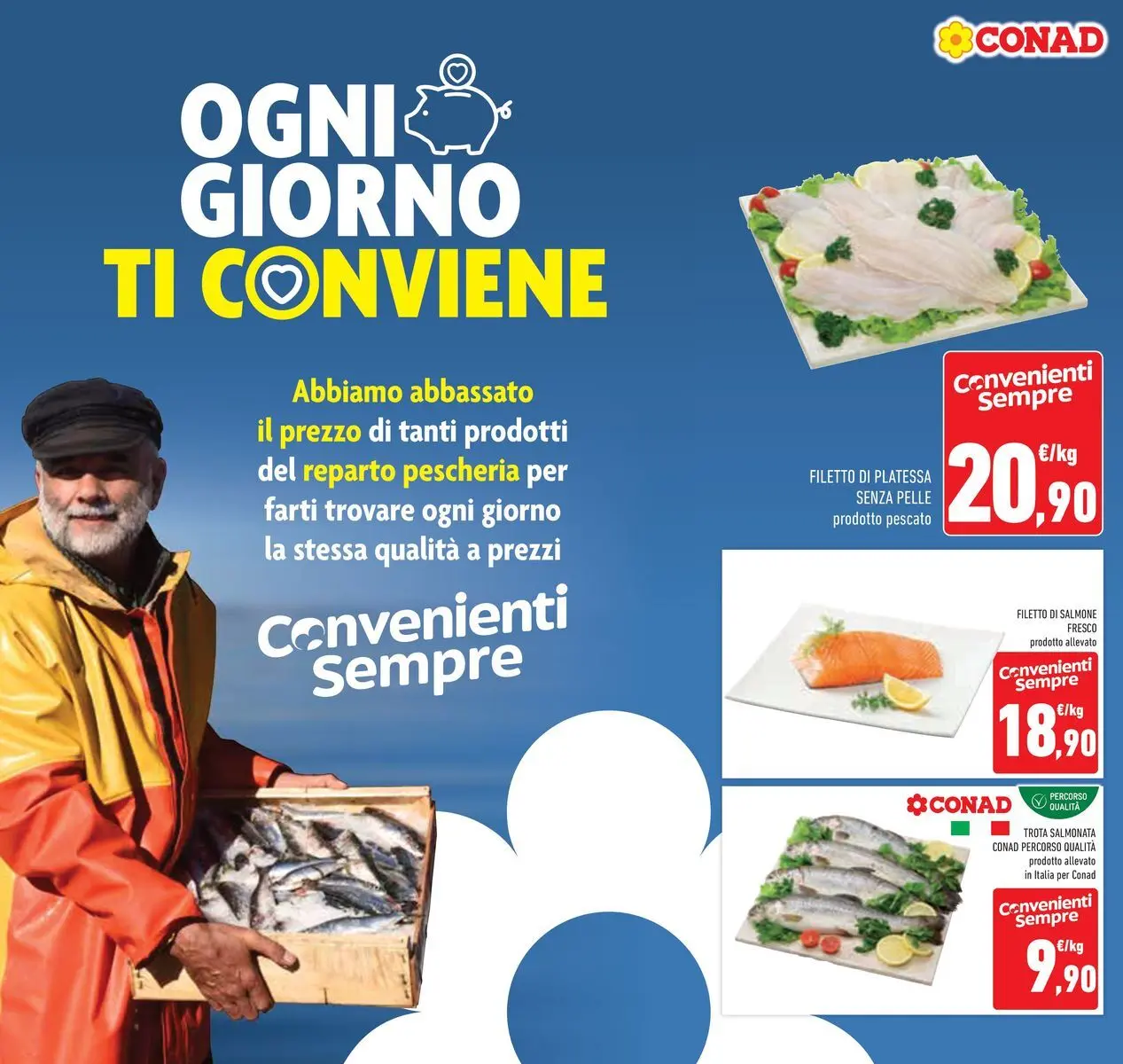 Volantino Conad dal 19/05/2026 > Anteprima | Pagina: 16 | Prodotti: Salmone, Trota, Salmone fresco