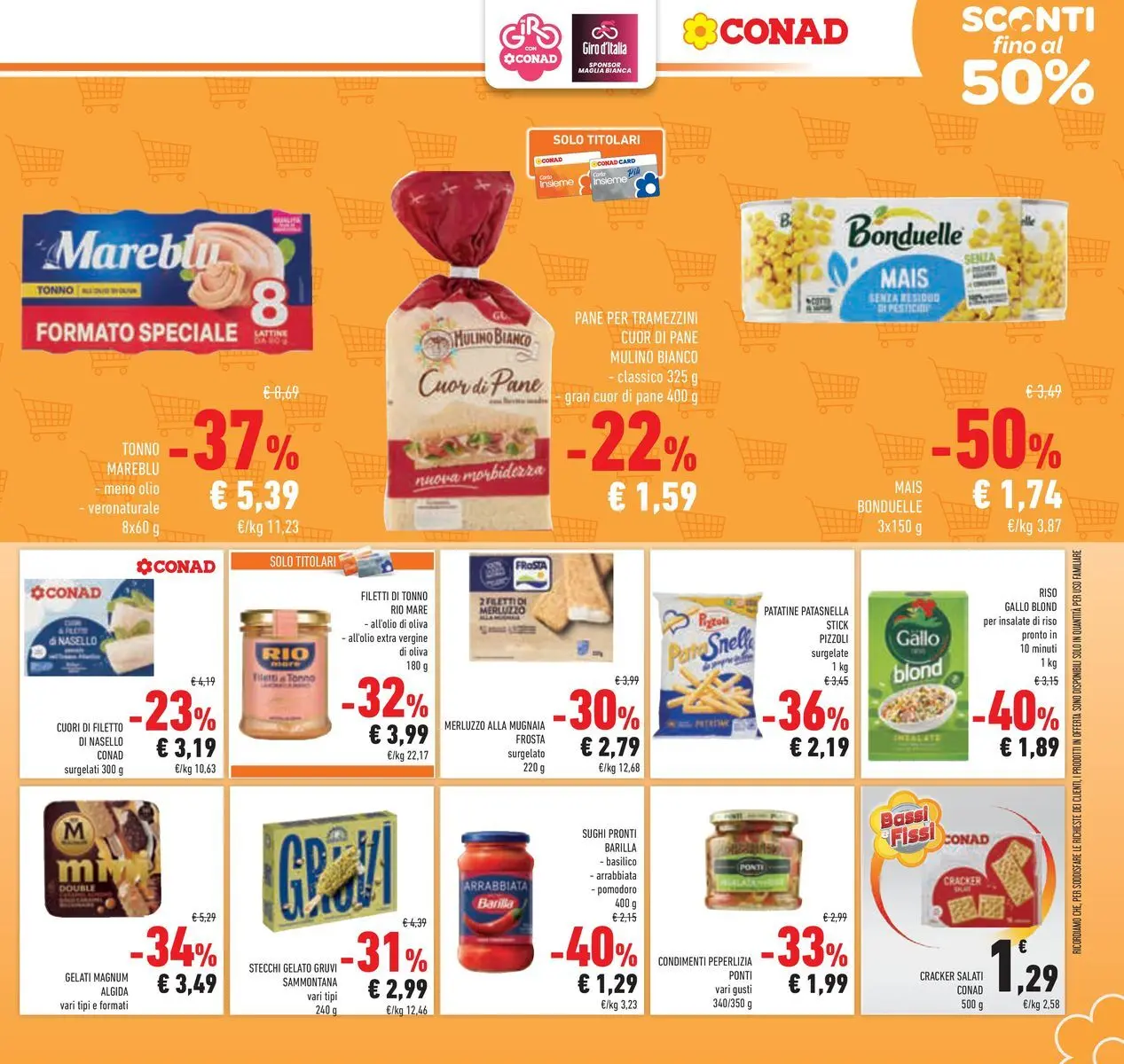 Volantino Conad dal 19/05/2026 > Anteprima | Pagina: 23 | Prodotti: Pane, Merluzzo, Crackers, Tonno
