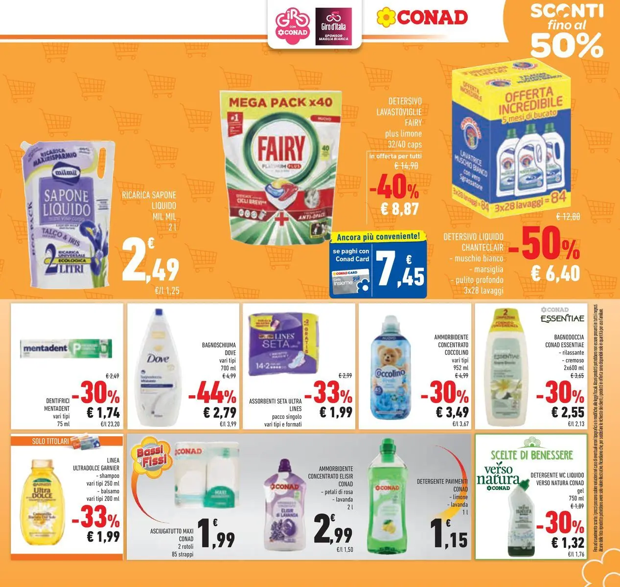 Volantino Conad dal 19/05/2026 > Anteprima | Pagina: 27 | Prodotti: Detergente, Sgrassatore, Lavatrice, Asciugatutto
