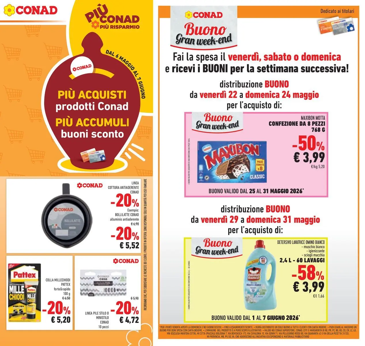Volantino Conad dal 19/05/2026 > Anteprima | Pagina: 29 | Prodotti: Pile, Colla, Chiodi, Alluminio