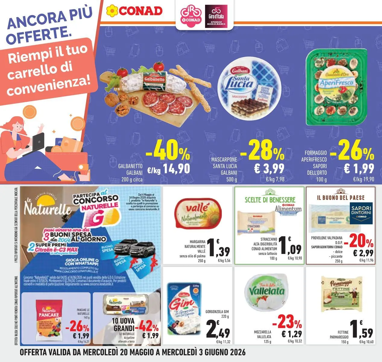 Volantino Conad dal 19/05/2026 > Anteprima | Pagina: 30 | Prodotti: Formaggio, Olio, Stracchino, Terra