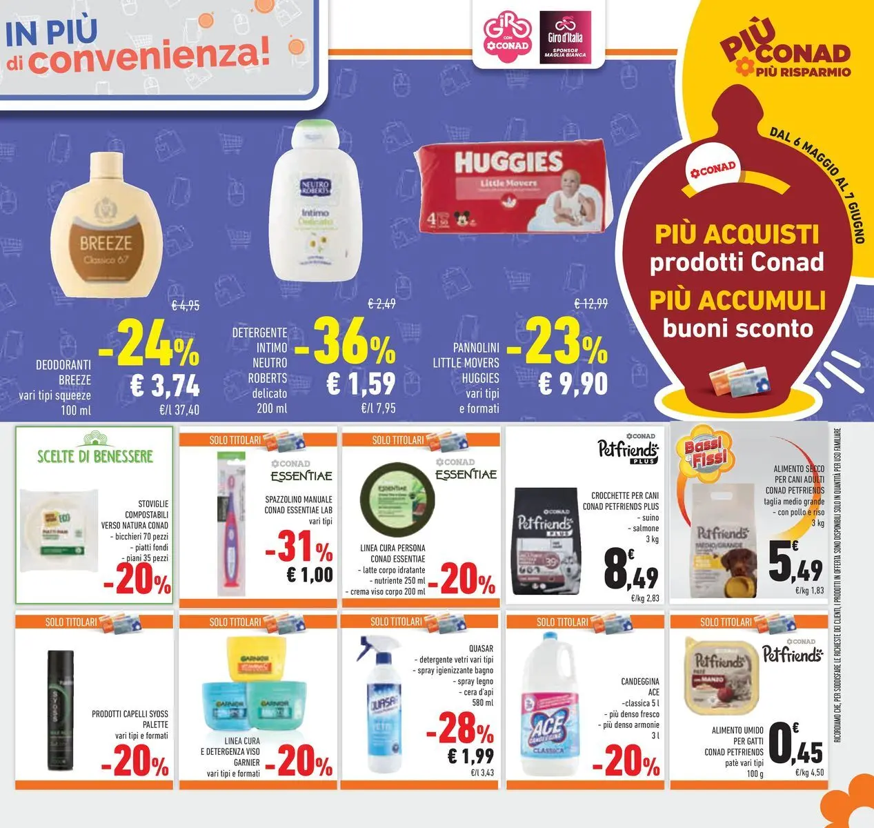 Volantino Conad dal 19/05/2026 > Anteprima | Pagina: 35 | Prodotti: Detergente intimo, Crema viso, Intimo, Latte