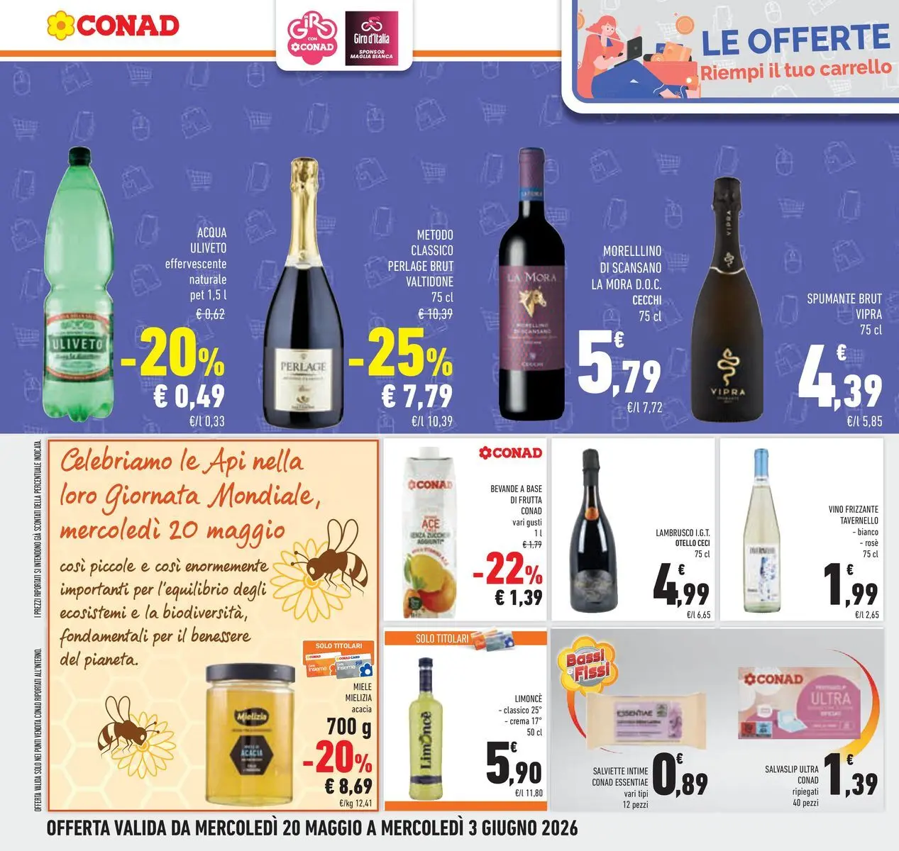 Volantino Conad dal 19/05/2026 > Anteprima | Pagina: 30 | Prodotti: Crema, Acqua, Frutta, Miele
