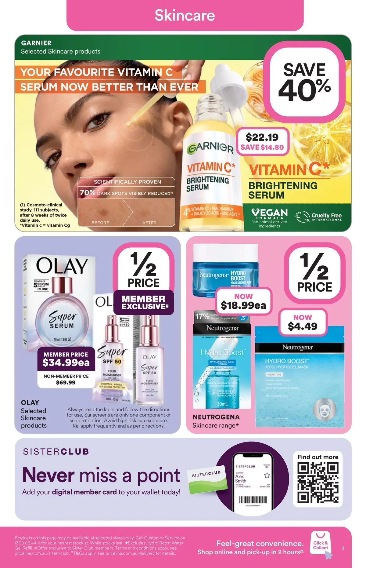Priceline Pharmacy catalogue Drummoyne - 20/05/2026 > weekly / monthly specials | Page: 3 | Products: Fragrance, Mask, Wallet, Vitamin