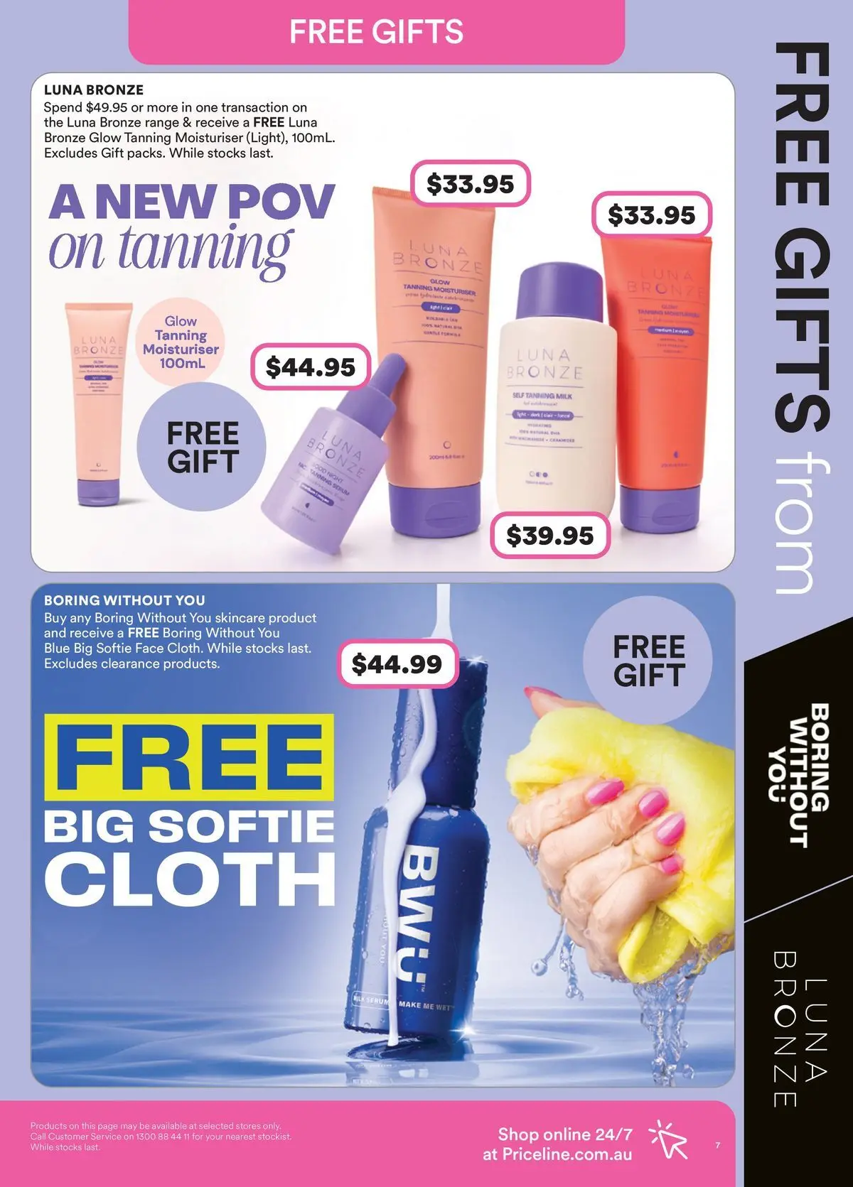 Priceline Pharmacy catalogue Drummoyne - 20/05/2026 > weekly / monthly specials | Page: 7 | Products: Cloth, Milk, Moisturiser