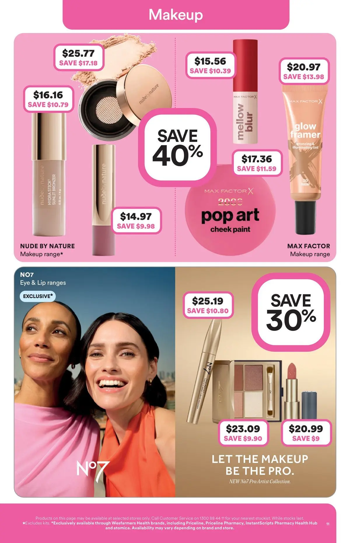 Priceline Pharmacy catalogue Drummoyne - 20/05/2026 > weekly / monthly specials | Page: 11 | Products: Bronzer, Makeup