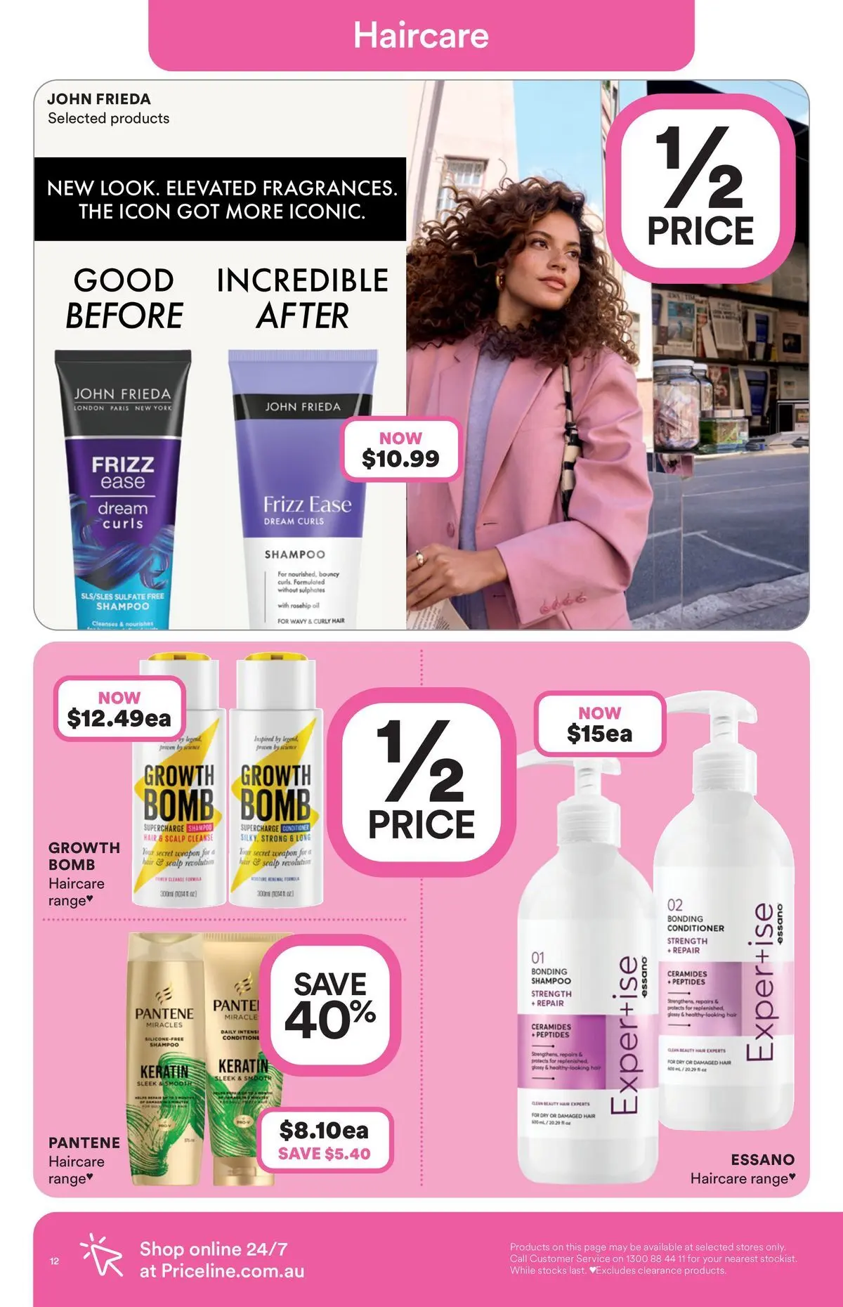 Priceline Pharmacy catalogue Drummoyne - 20/05/2026 > weekly / monthly specials | Page: 12 | Products: Shampoo, Conditioner, Curly