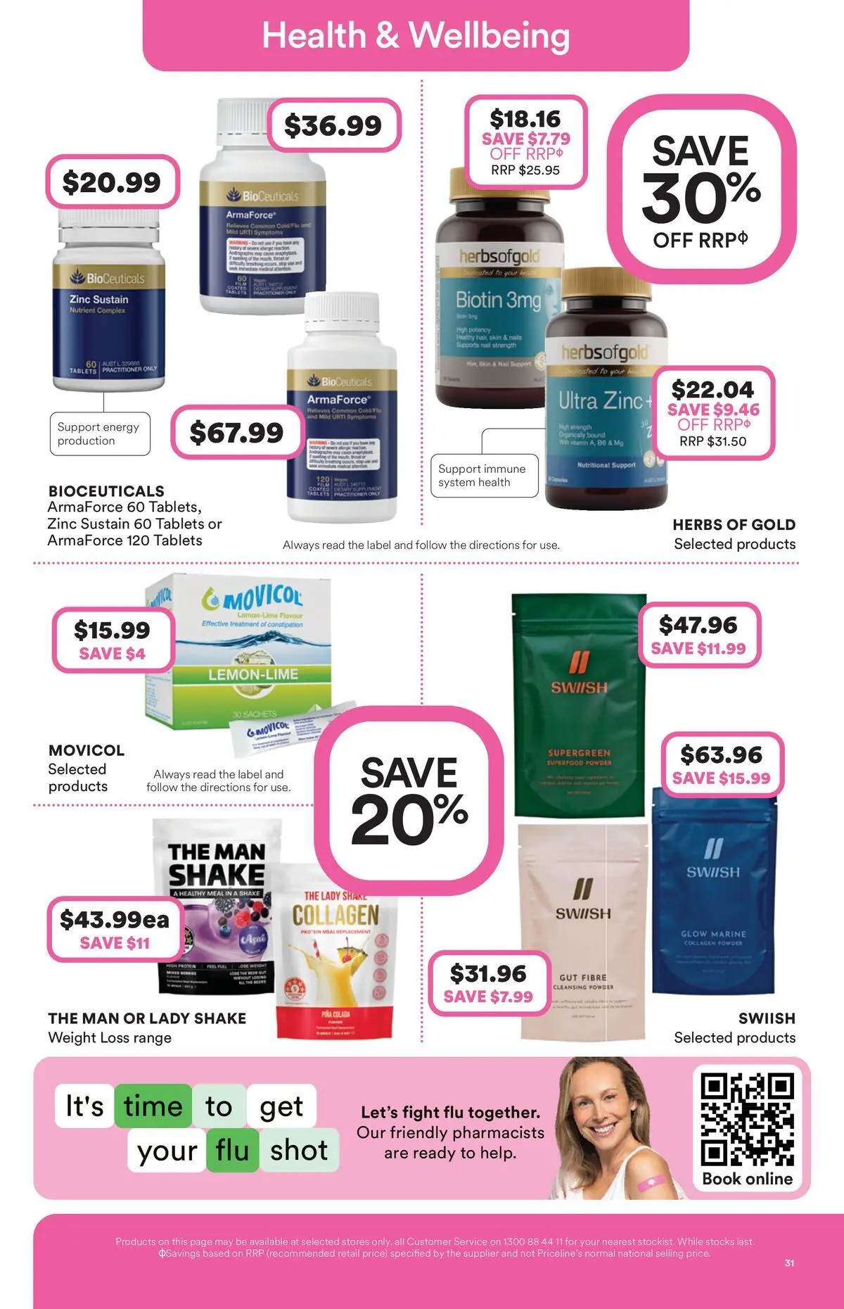 Priceline Pharmacy catalogue Drummoyne - 20/05/2026 > weekly / monthly specials | Page: 31 | Products: Powder, Collagen, Tablets, Zinc