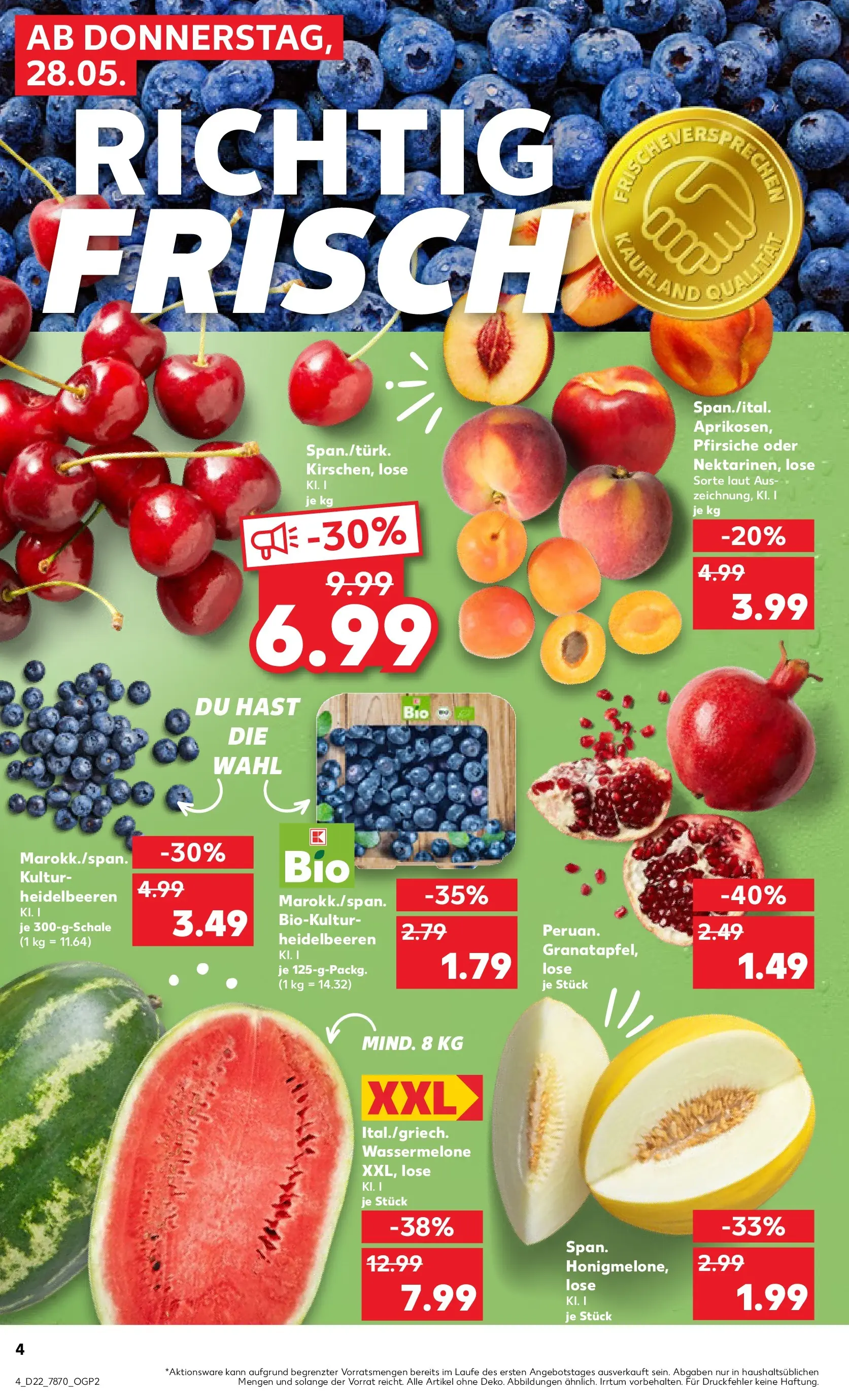 Prospekt Kaufland ab 26.05.2026 » Angebote Online zum Blättern | Seite: 9 | Produkte: Heidelbeeren, Wassermelone