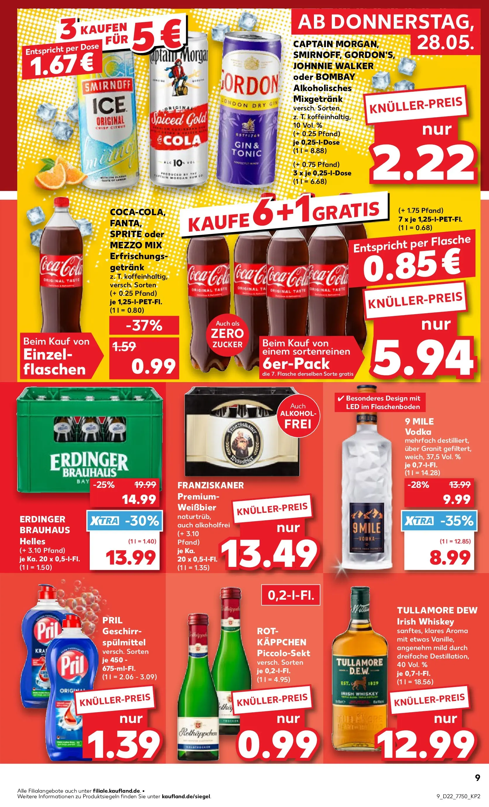 Prospekt Kaufland ab 26.05.2026 » Angebote Online zum Blättern | Seite: 14 | Produkte: Mezzo mix, Coca cola, Erdinger, Zucker