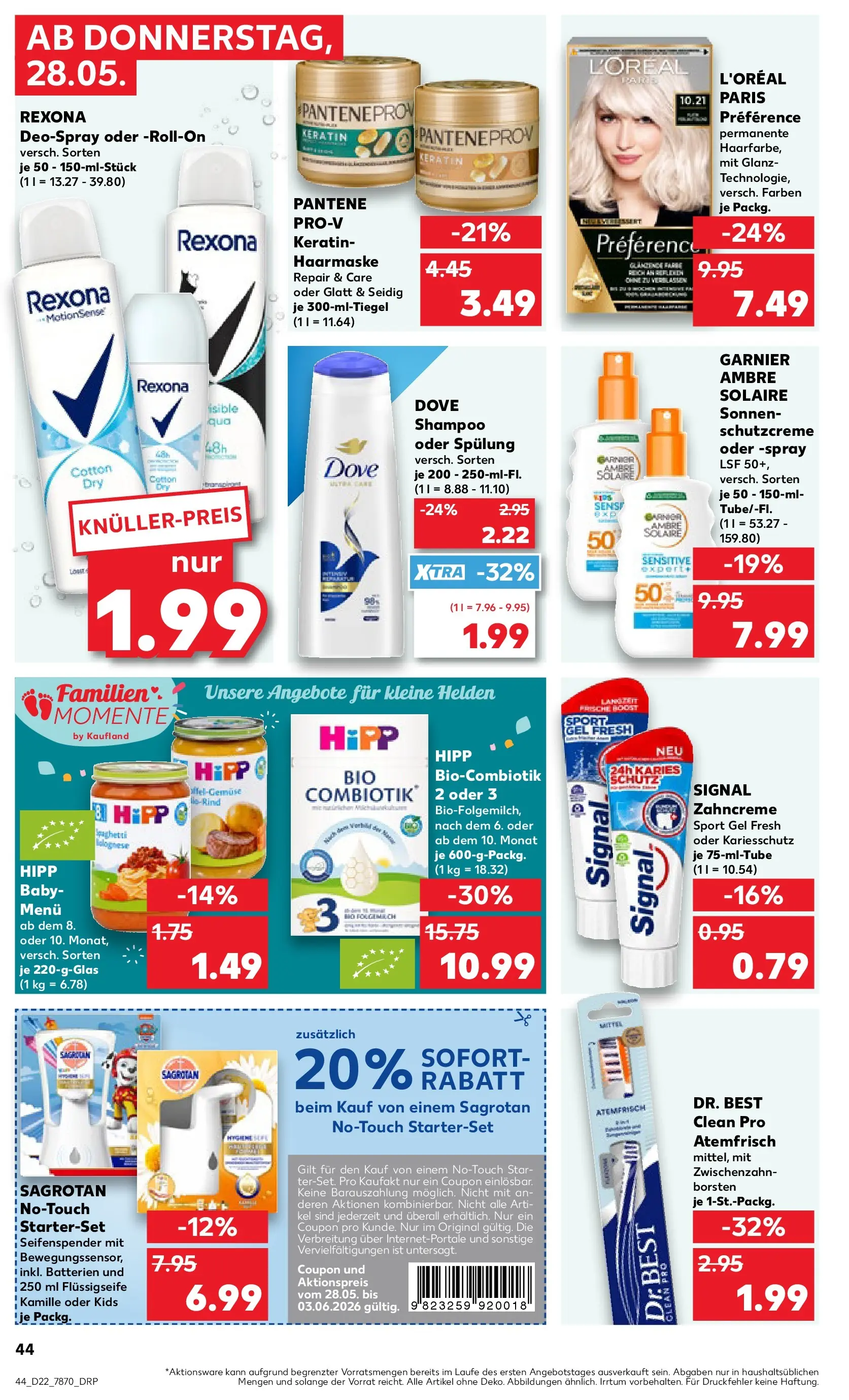 Prospekt Kaufland ab 26.05.2026 » Angebote Online zum Blättern | Seite: 49 | Produkte: Shampoo, Spülung, Deodorant, Deospray