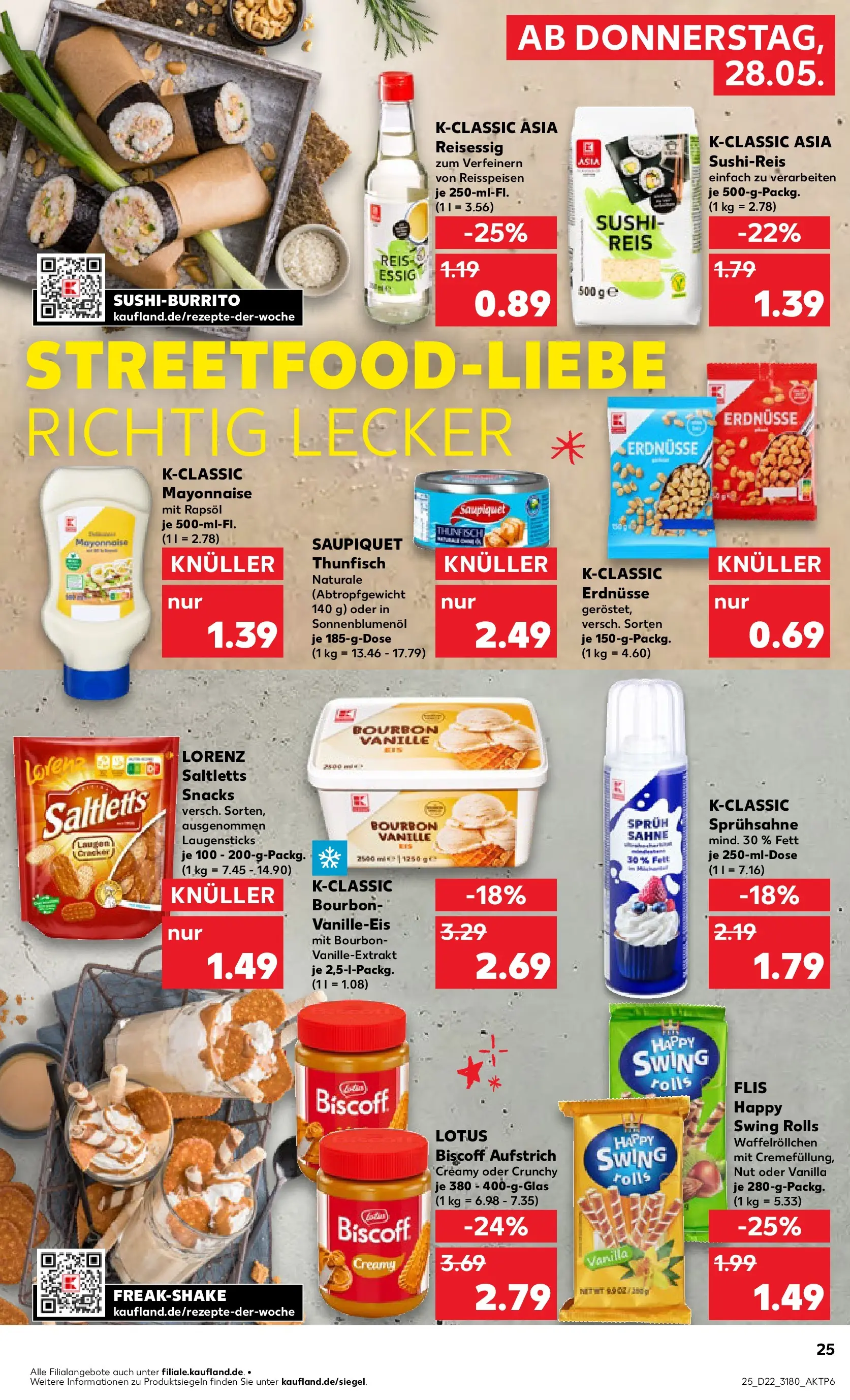 Prospekt Kaufland ab 26.05.2026 » Angebote und Werbung Online | Seite: 30 | Produkte: Erdnüsse, Thunfisch, Sonnenblumenol, Reis Prospekt Kaufland ab 26.05.2026 » Angebote Online zum Blättern | Seite: 30 | Produkte: Erdnüsse, Thunfisch, Sonnenblumenol, Reis