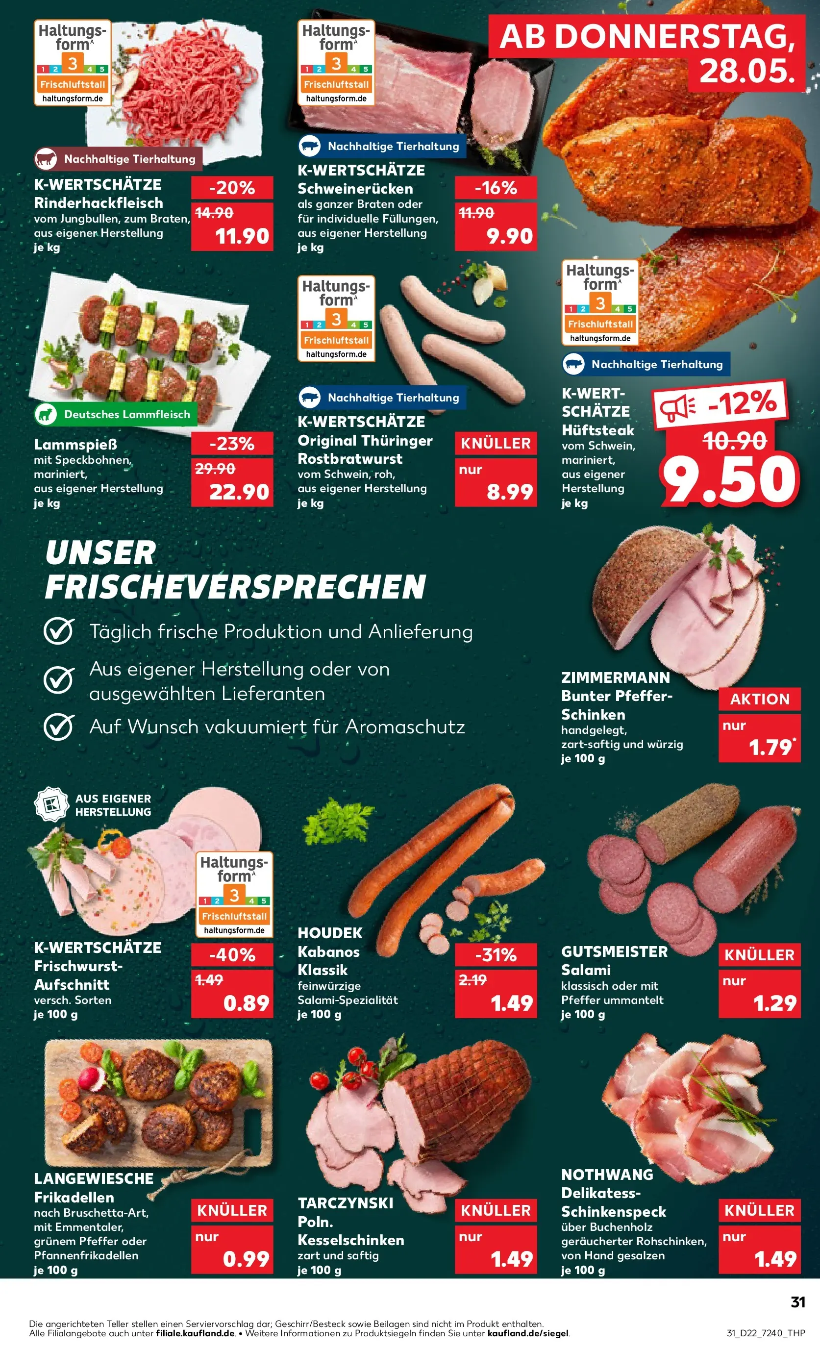 Prospekt Kaufland ab 26.05.2026 » Angebote Online zum Blättern | Seite: 36 | Produkte: Pfeffer, Schweinerucken, Salami, Steak