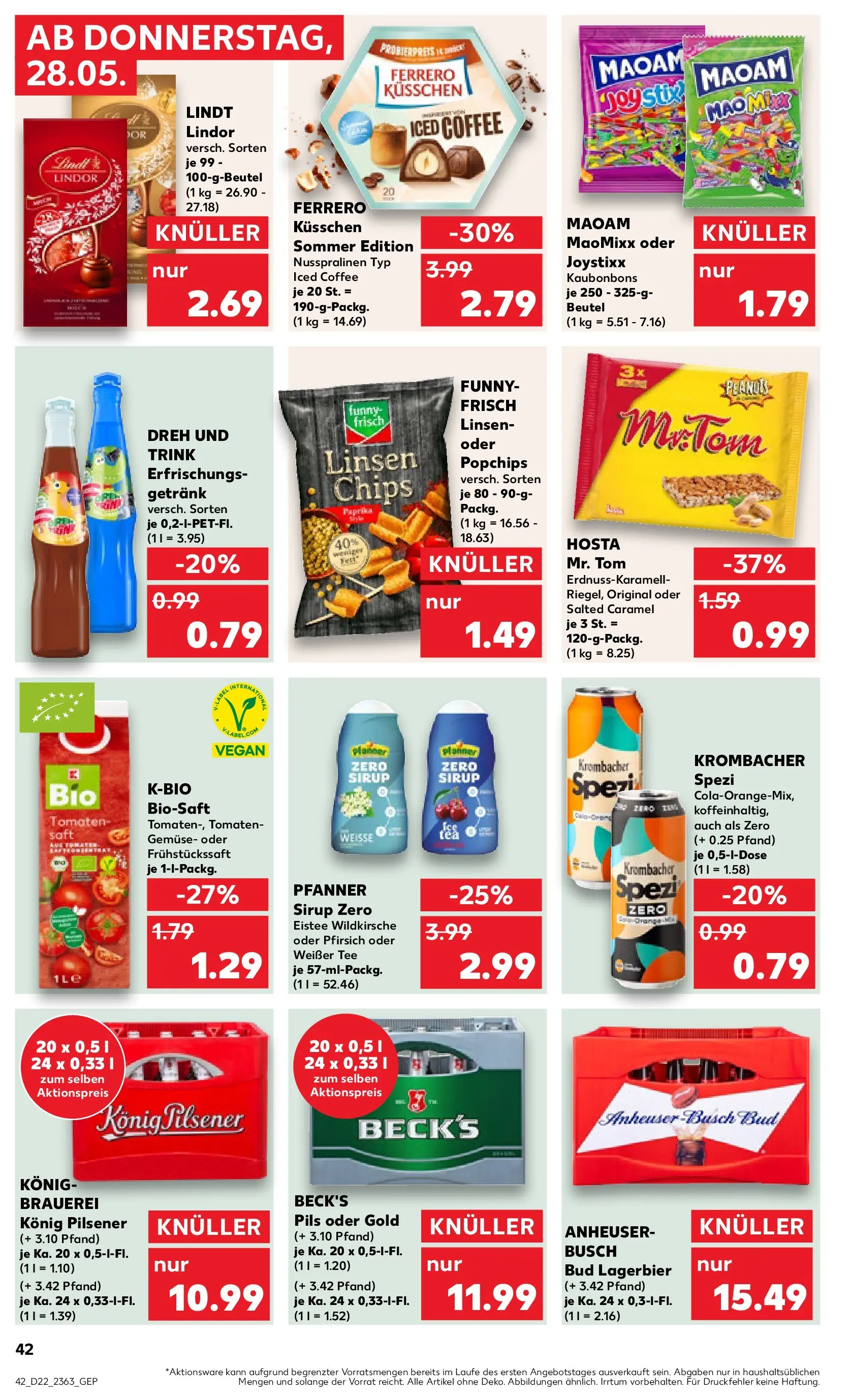 Prospekt Kaufland ab 27.05.2026 » Angebote und Werbung Online | Seite: 42 Prospekt Kaufland ab 27.05.2026 » Angebote Online zum Blättern | Seite: 42