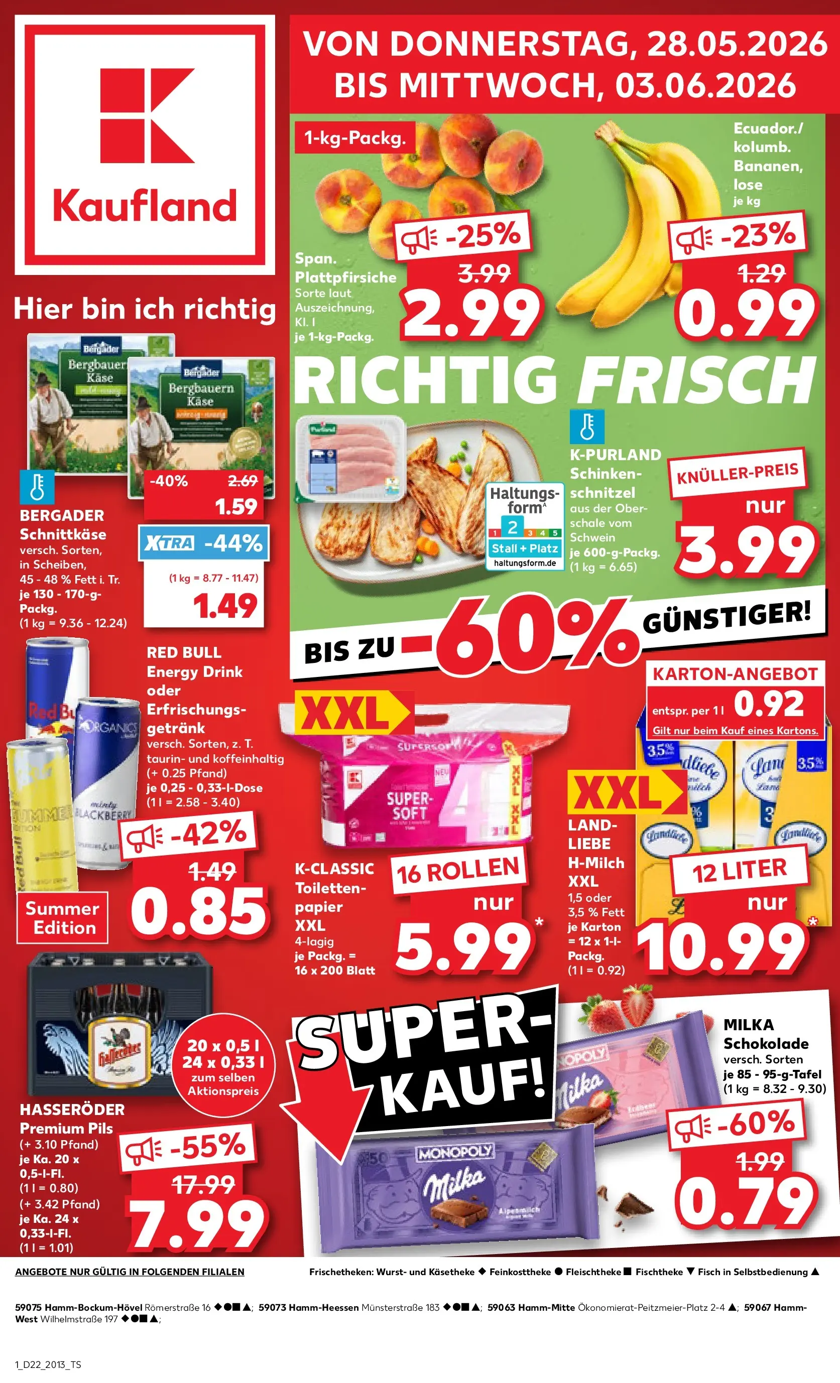 Prospekt Kaufland ab 26.05.2026 » Angebote und Werbung Online | Seite: 6 | Produkte: Käse, Milka schokolade, Wurst, Hasseröder Prospekt Kaufland ab 26.05.2026 » Angebote Online zum Blättern | Seite: 6 | Produkte: Käse, Milka schokolade, Wurst, Hasseröder