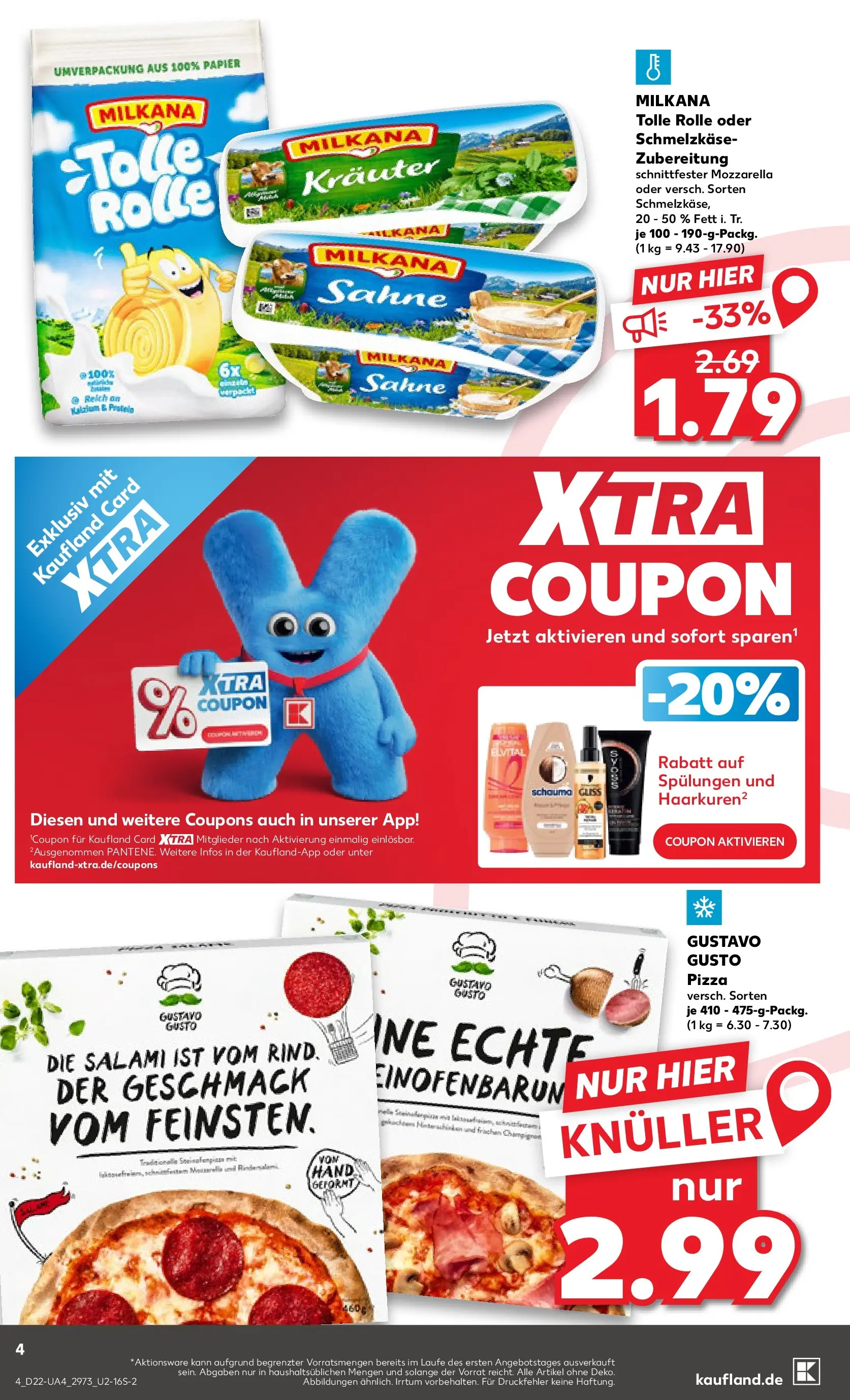 Prospekt Kaufland ab 26.05.2026 » Angebote und Werbung Online | Seite: 9 | Produkte: Gustavo gusto, Milkana, Mozzarella, Salami Prospekt Kaufland ab 26.05.2026 » Angebote Online zum Blättern | Seite: 9 | Produkte: Gustavo gusto, Milkana, Mozzarella, Salami