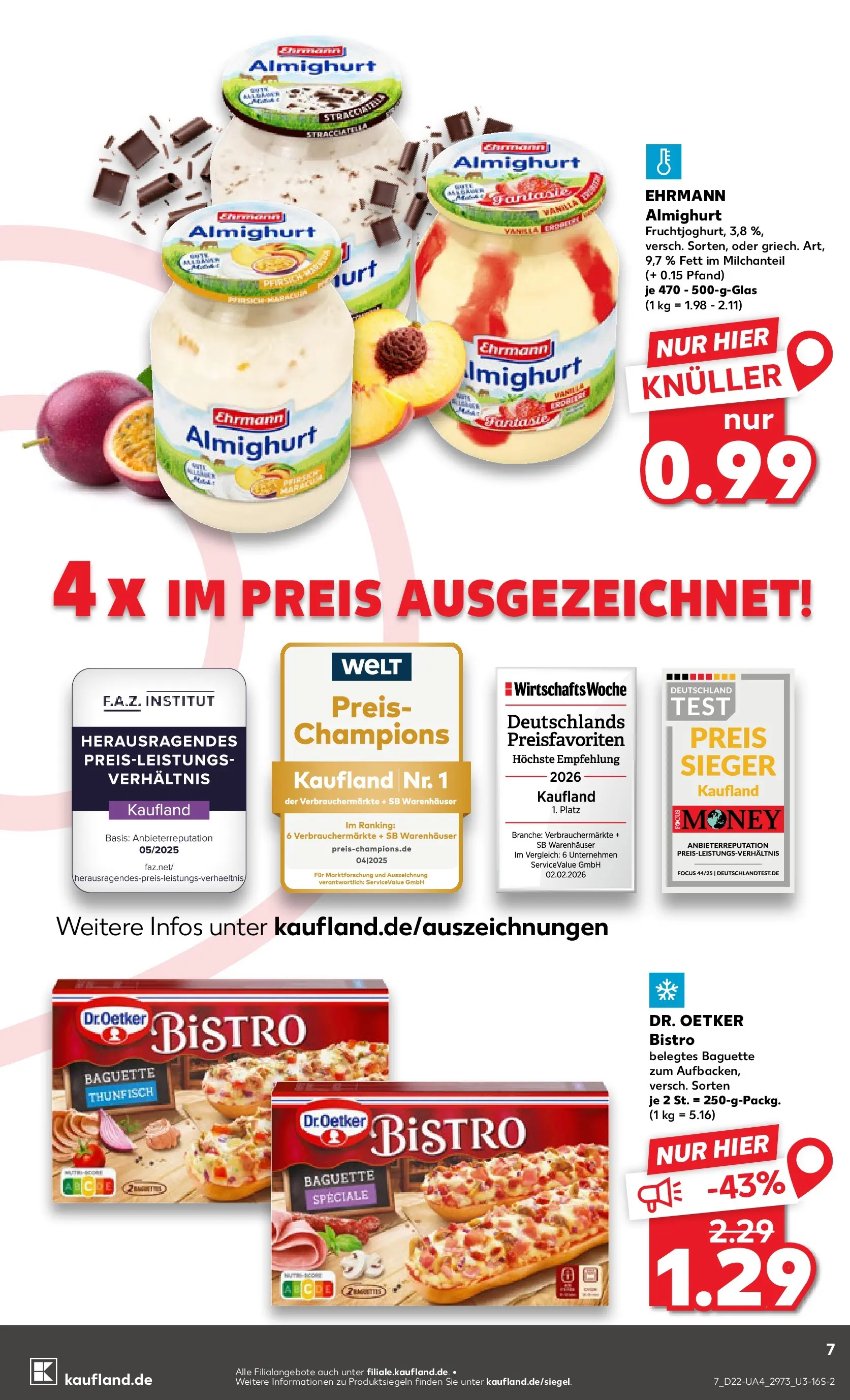 Prospekt Kaufland ab 26.05.2026 » Angebote und Werbung Online | Seite: 12 | Produkte: Ehrmann almighurt, Thunfisch, Baguette Prospekt Kaufland ab 26.05.2026 » Angebote Online zum Blättern | Seite: 12 | Produkte: Ehrmann almighurt, Thunfisch, Baguette