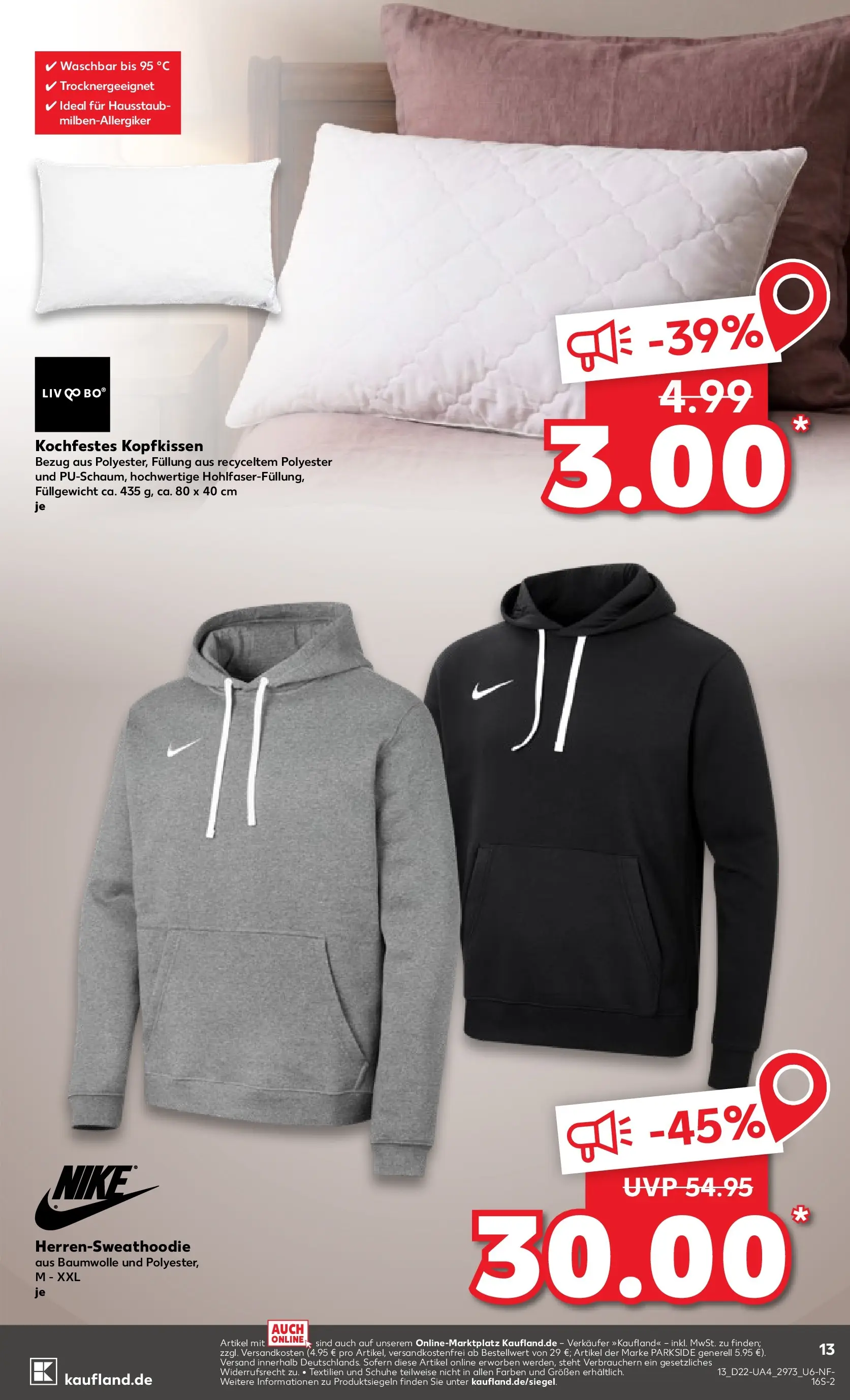 Prospekt Kaufland ab 26.05.2026 » Angebote und Werbung Online | Seite: 18 | Produkte: Hoodie, Kopfkissen Prospekt Kaufland ab 26.05.2026 » Angebote Online zum Blättern | Seite: 18 | Produkte: Hoodie, Kopfkissen
