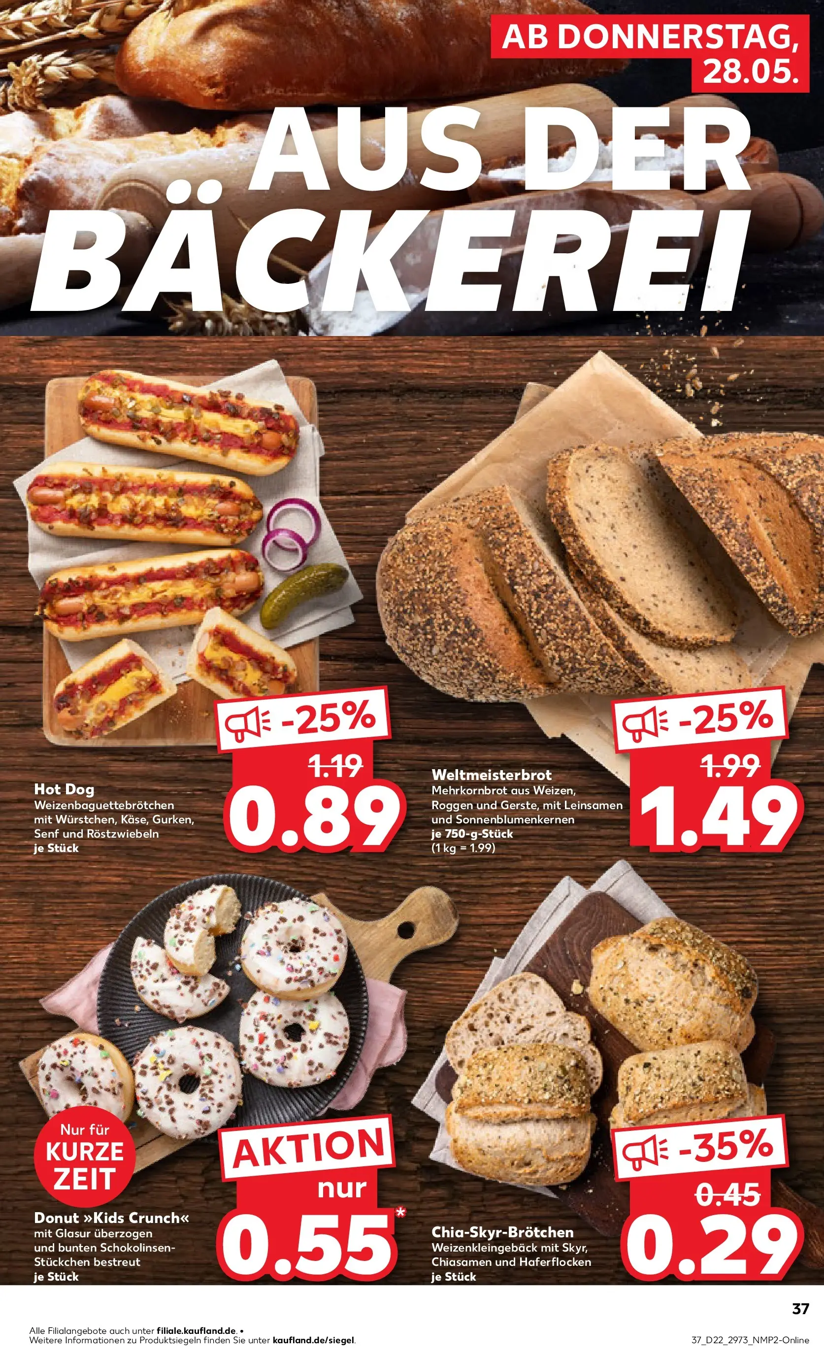 Prospekt Kaufland ab 26.05.2026 » Angebote und Werbung Online | Seite: 58 | Produkte: Bäckerei Prospekt Kaufland ab 26.05.2026 » Angebote Online zum Blättern | Seite: 58 | Produkte: Bäckerei