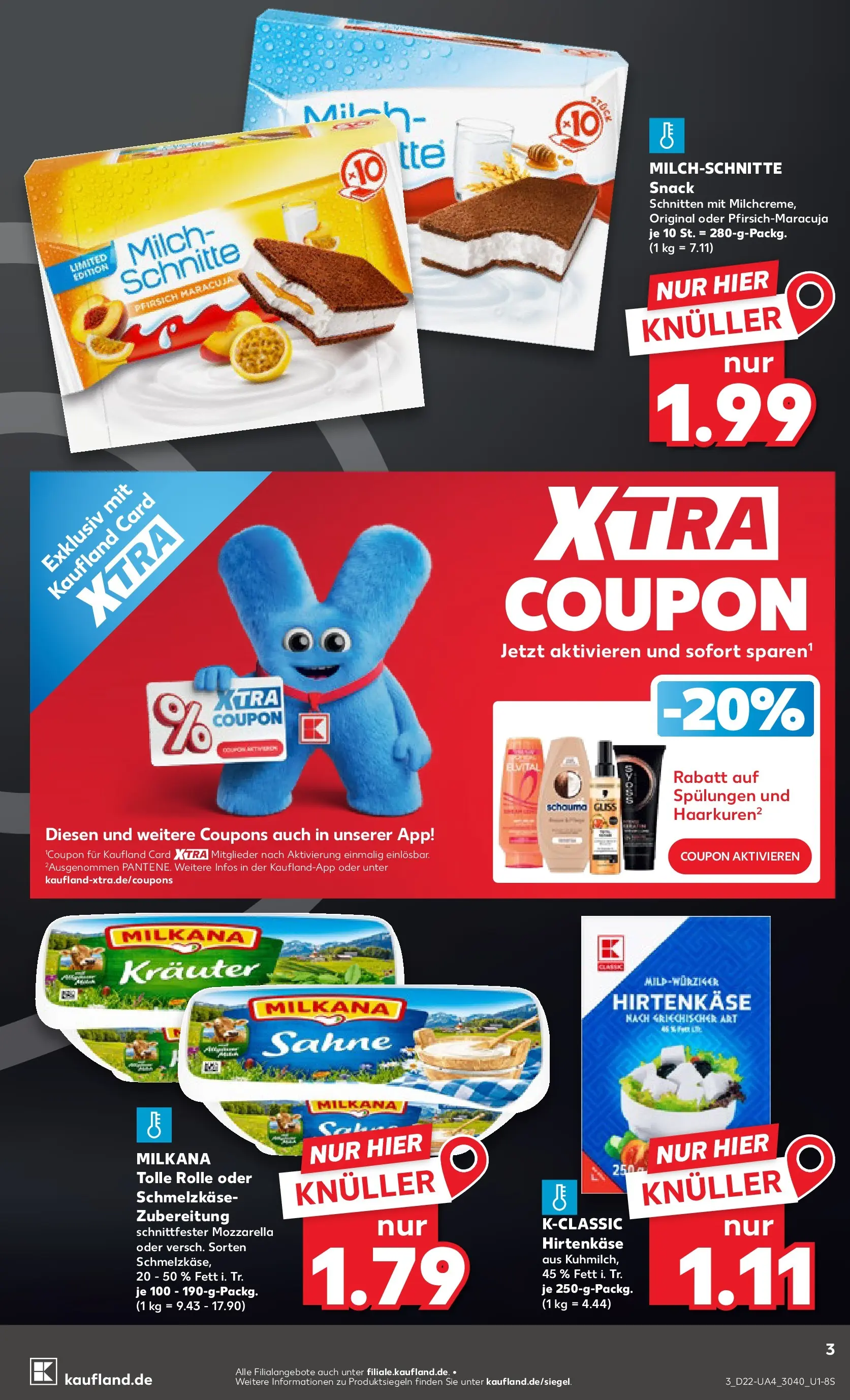 Prospekt Kaufland ab 26.05.2026 » Angebote Online zum Blättern | Seite: 8 | Produkte: Milch, Mozzarella, Pfirsich, Sahne