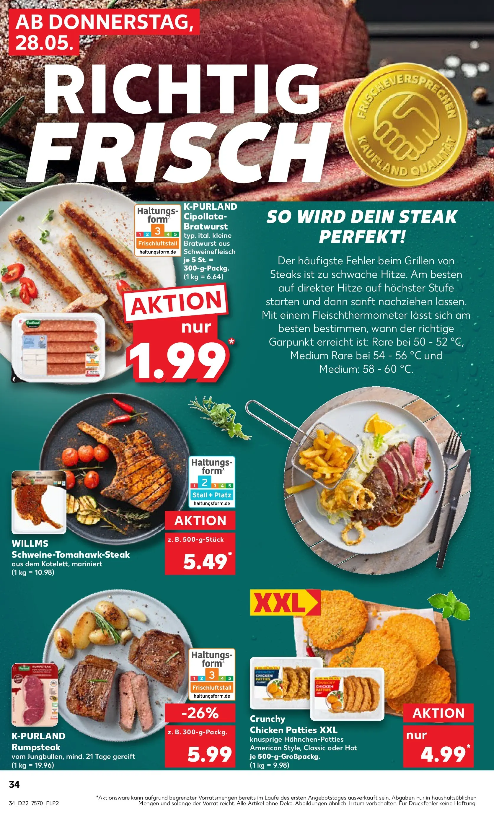Prospekt Kaufland ab 26.05.2026 » Angebote Online zum Blättern | Seite: 39 | Produkte: Rumpsteak, Bratwurst, Schweinefleisch, Steak