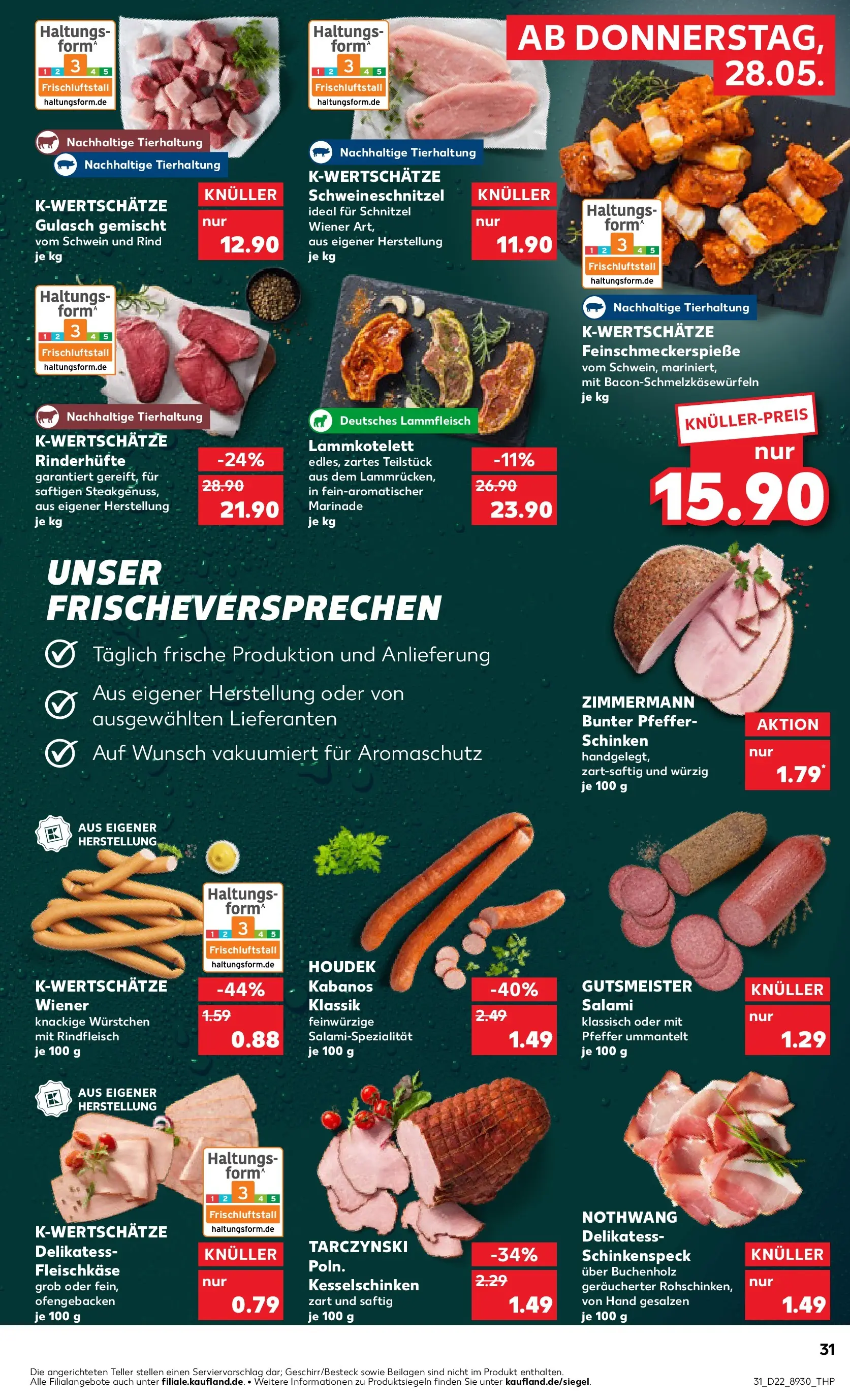 Prospekt Kaufland ab 26.05.2026 » Angebote und Werbung Online | Seite: 36 | Produkte: Schnitzel, Pfeffer, Salami, Schinken Prospekt Kaufland ab 26.05.2026 » Angebote Online zum Blättern | Seite: 36 | Produkte: Schnitzel, Pfeffer, Salami, Schinken
