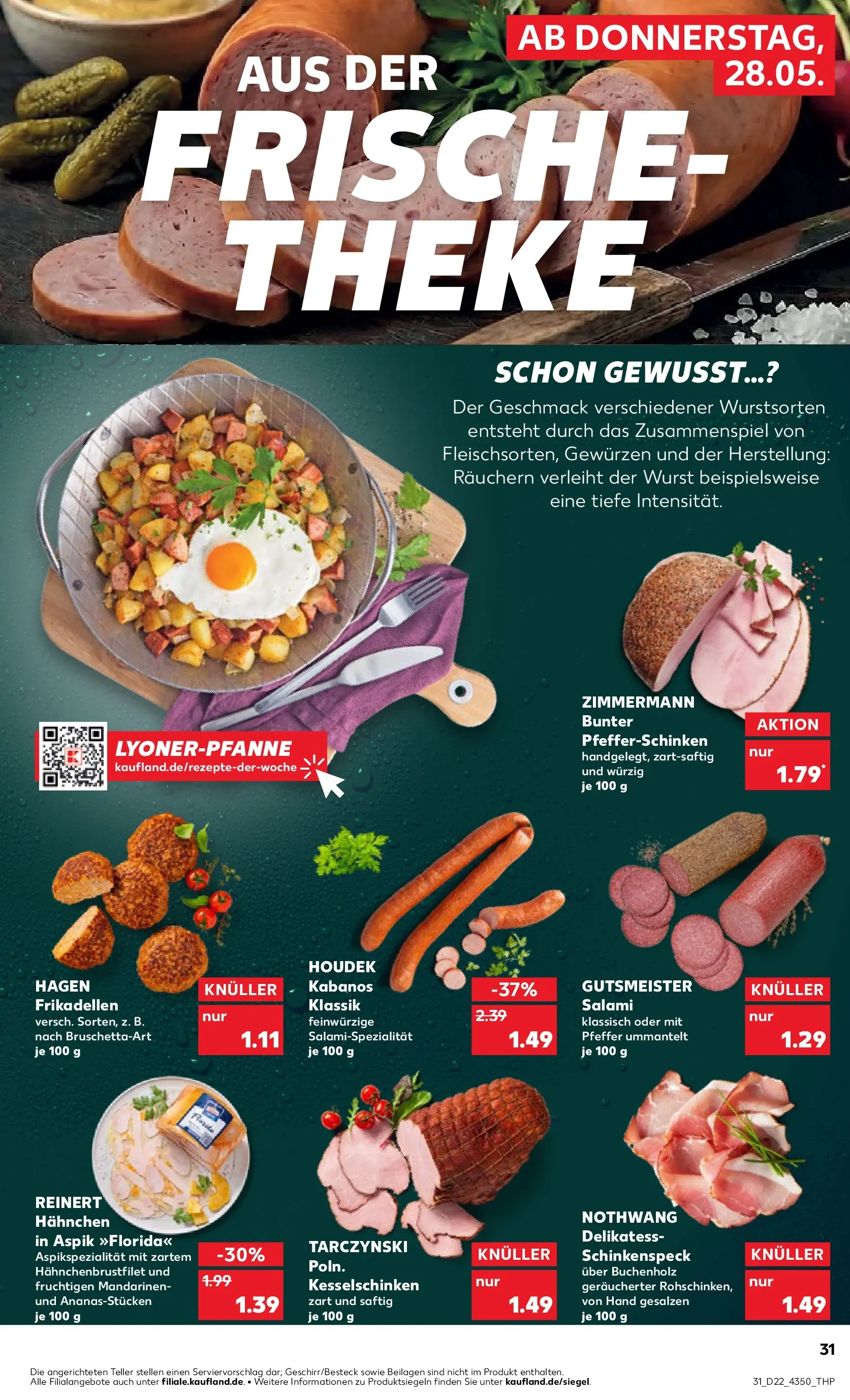 Prospekt Kaufland ab 27.05.2026 » Angebote und Werbung Online | Seite: 31 | Produkte: Theke, Mandarinen, Pfeffer, Wurst Prospekt Kaufland ab 27.05.2026 » Angebote Online zum Blättern | Seite: 31 | Produkte: Theke, Mandarinen, Pfeffer, Wurst
