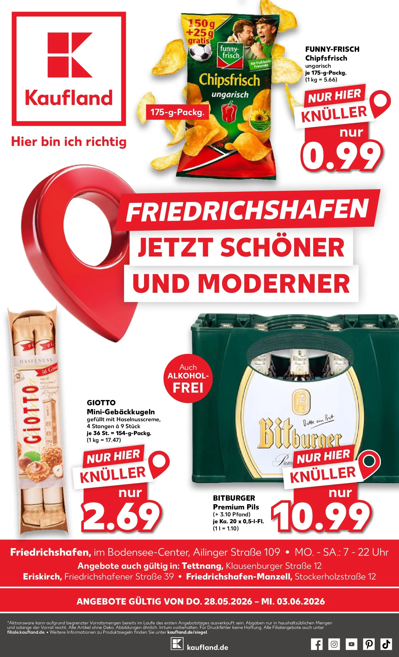 Prospekt Kaufland ab 26.05.2026 » Angebote und Werbung Online | Seite: 6 | Produkte: Pils, Tür, Chips, Uhr Prospekt Kaufland ab 26.05.2026 » Angebote Online zum Blättern | Seite: 6 | Produkte: Pils, Tür, Chips, Uhr