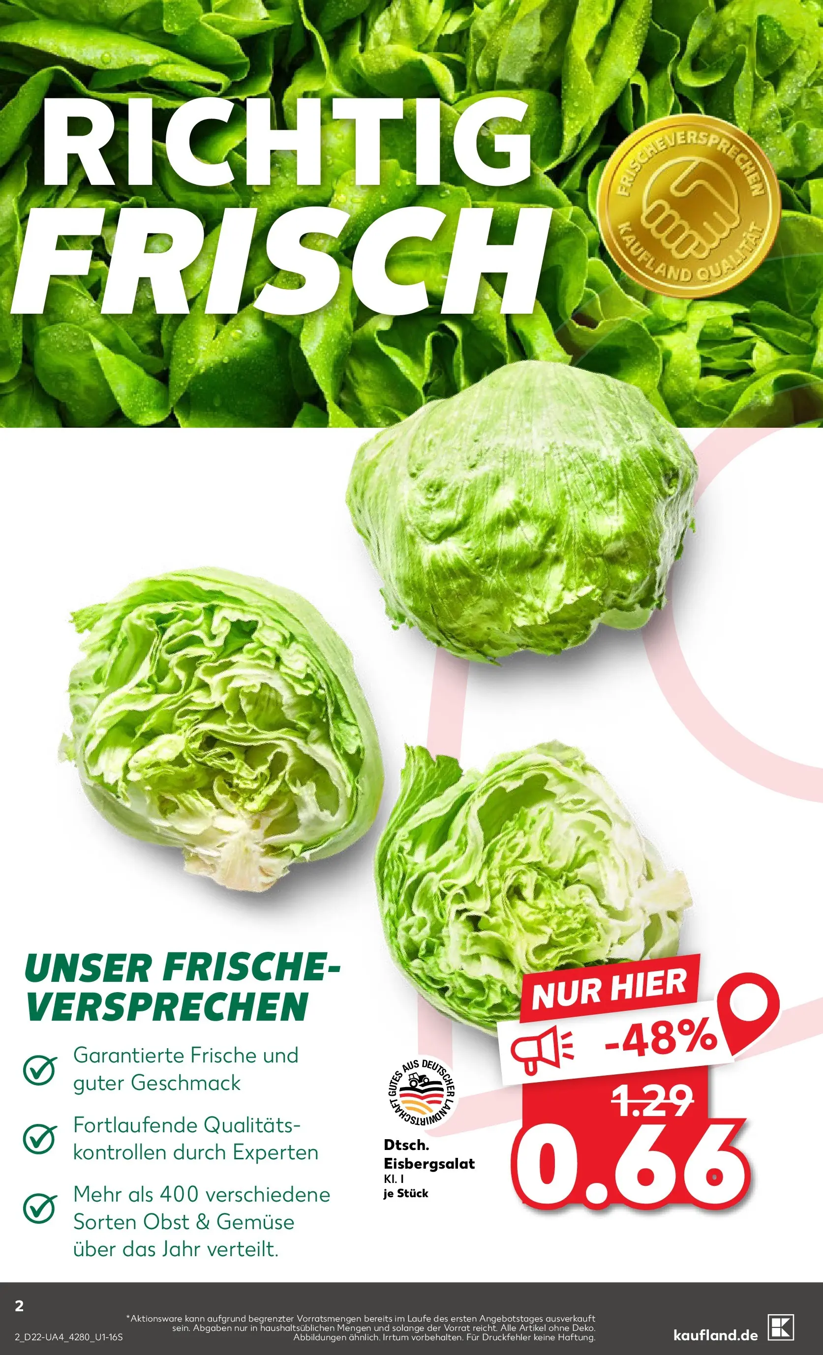 Prospekt Kaufland ab 26.05.2026 » Angebote und Werbung Online | Seite: 7 | Produkte: Eisbergsalat, Gemüse, Obst Prospekt Kaufland ab 26.05.2026 » Angebote Online zum Blättern | Seite: 7 | Produkte: Eisbergsalat, Gemüse, Obst